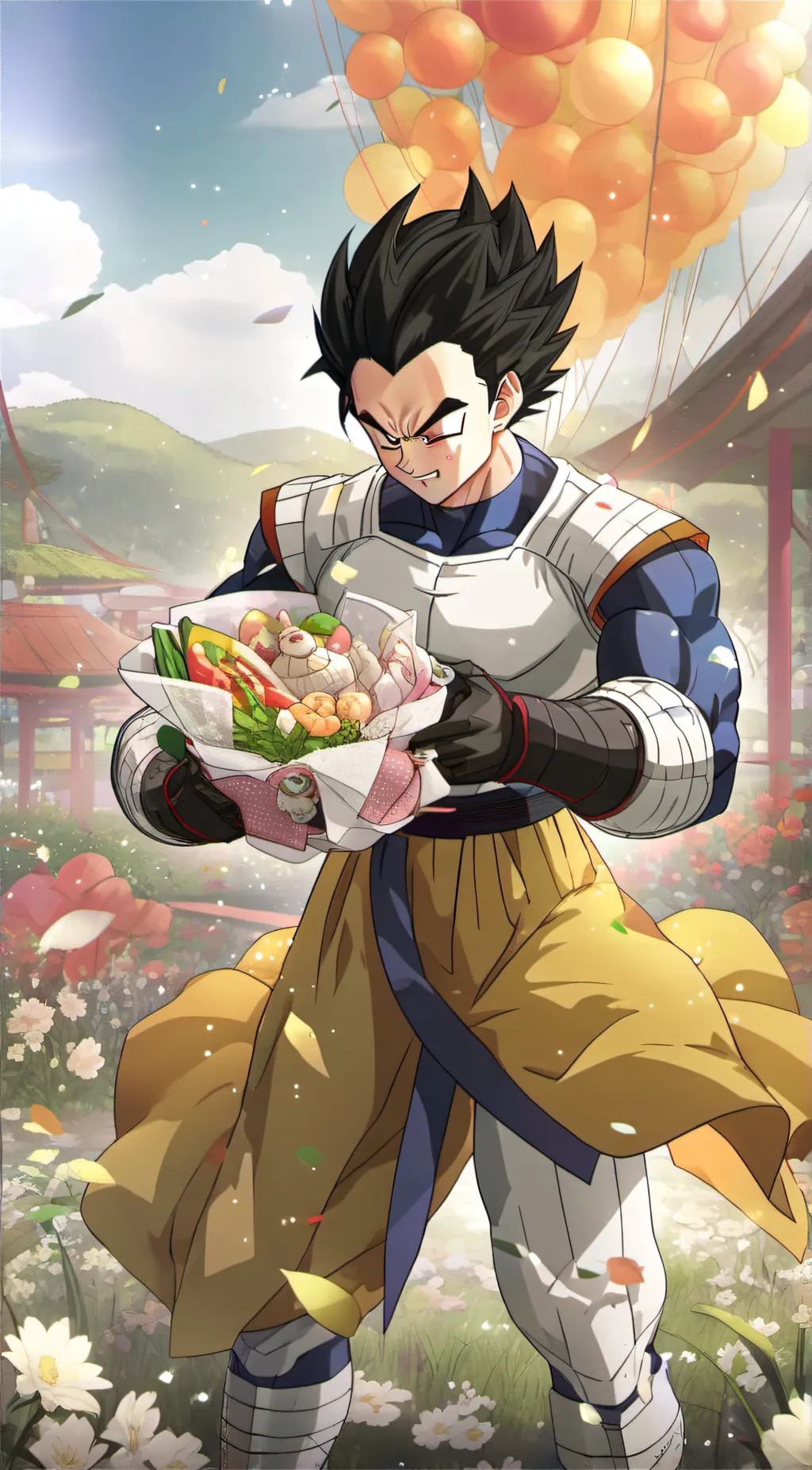 ai character: VEGETA background