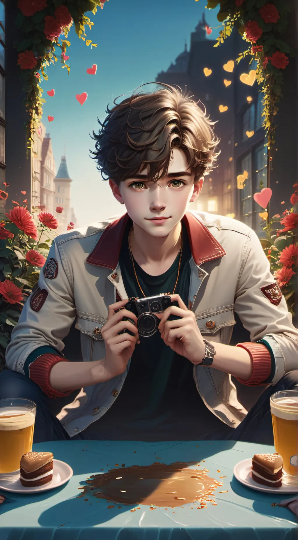 ai character: ASH background