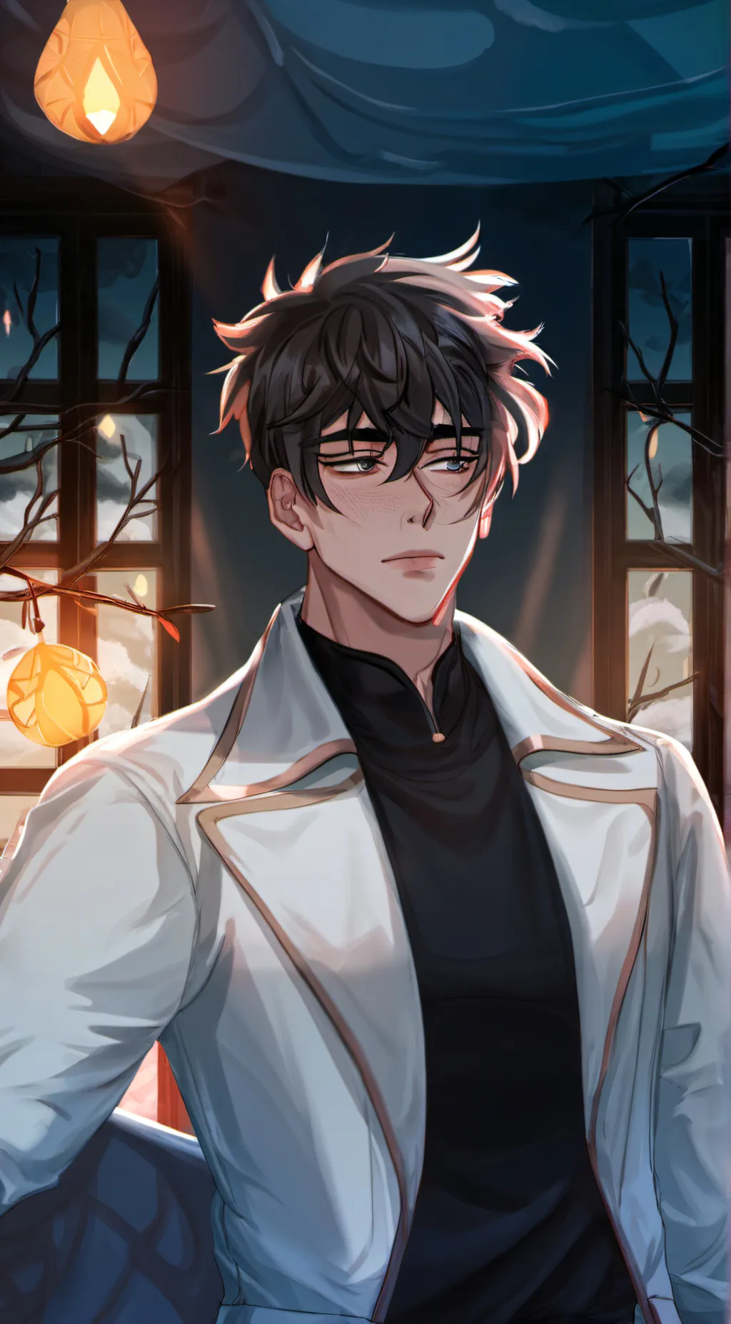 ai character: Azrael  background