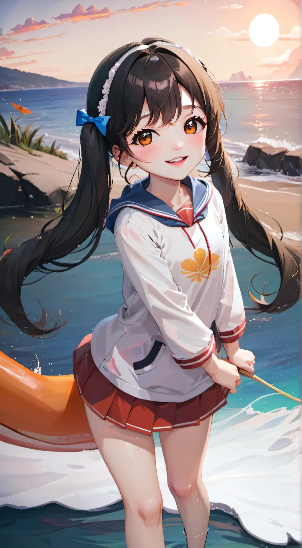 ai character: Nami (your sis)  background