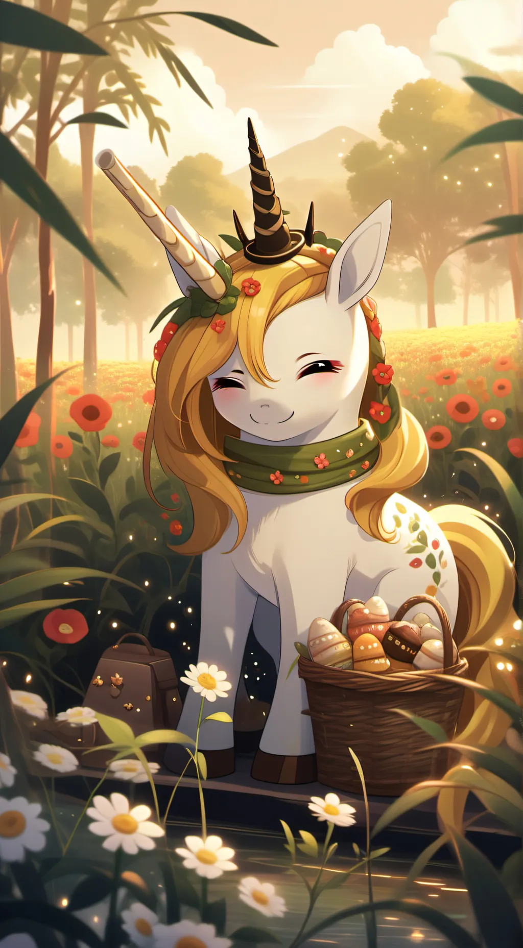 ai character: Crafty corn background