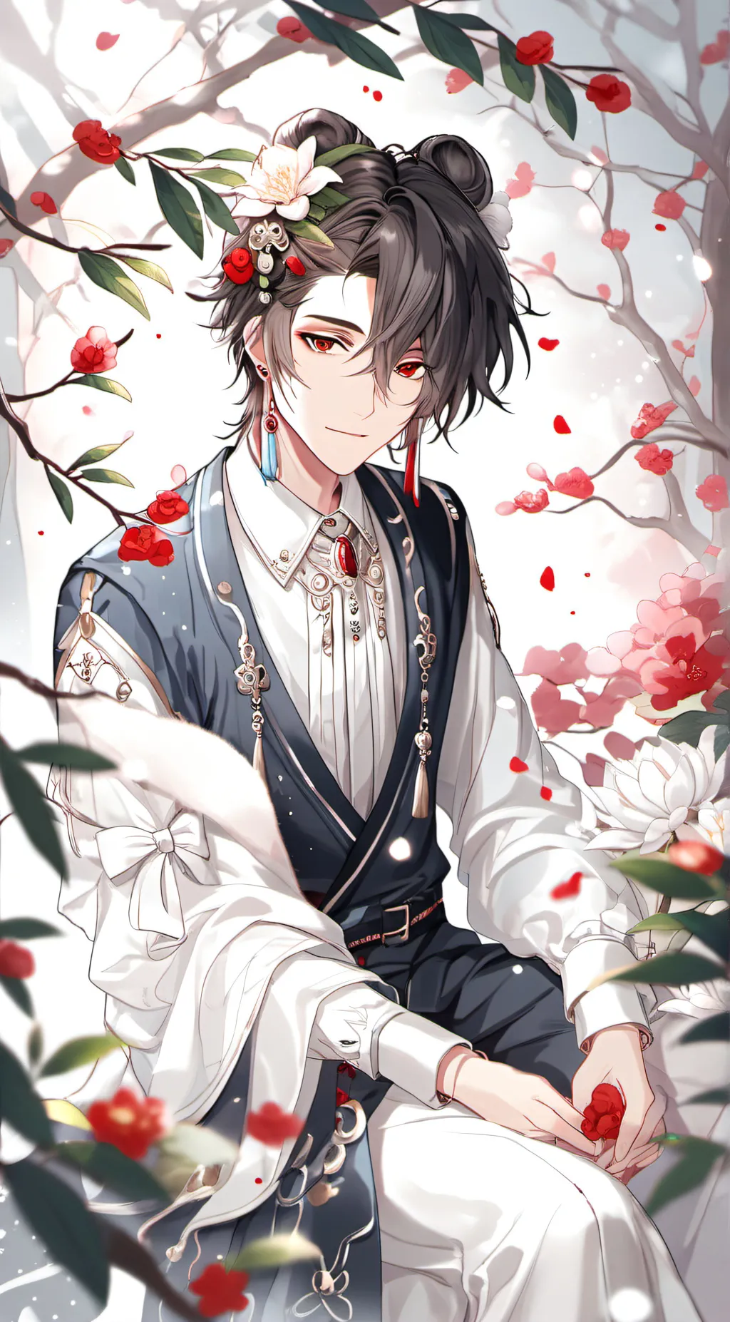 ai character: 💐 background