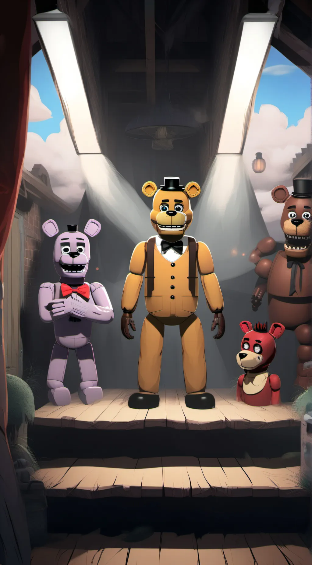 ai character: Fnaf ar background