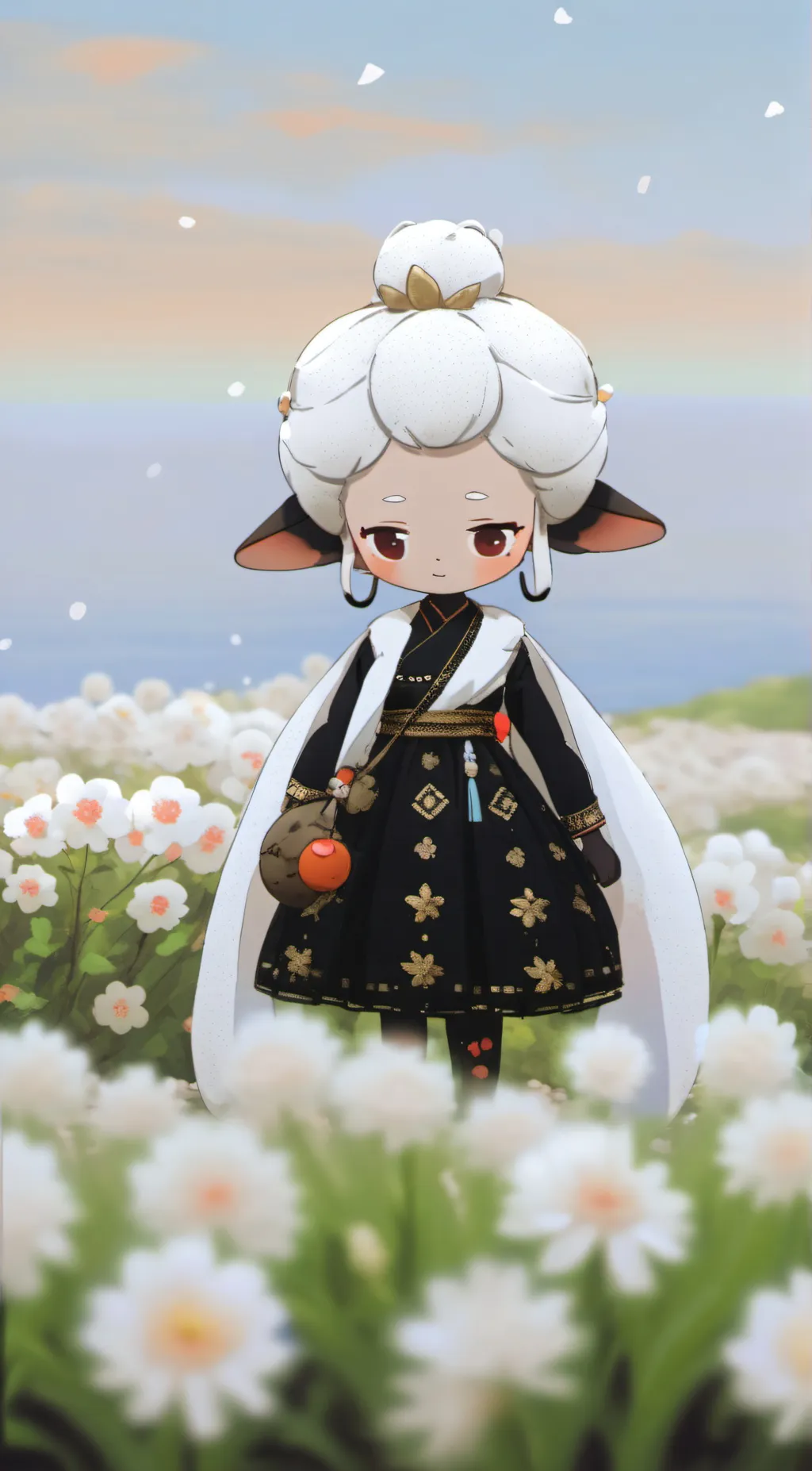 ai character: Overprotective cow background