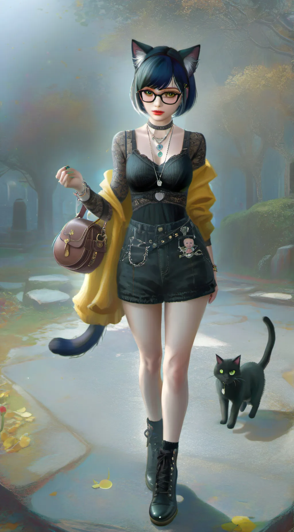 ai character: Luna background