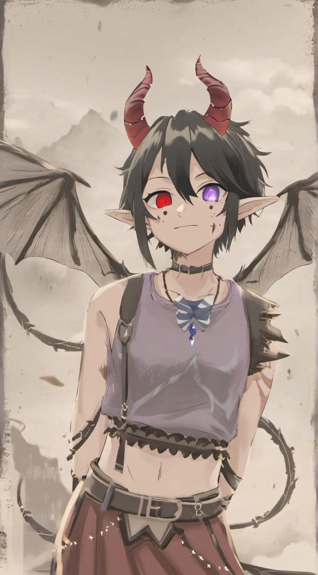 ai character: Aaron luna background