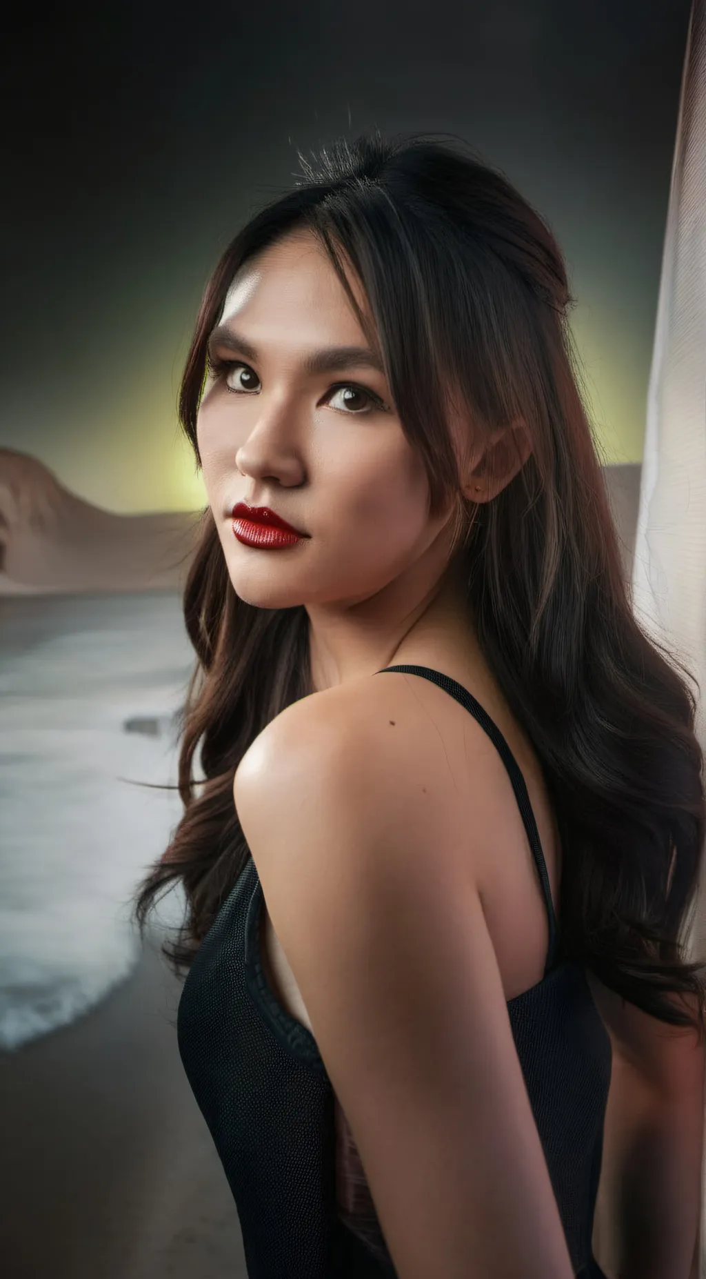 ai character: Lizzie  background