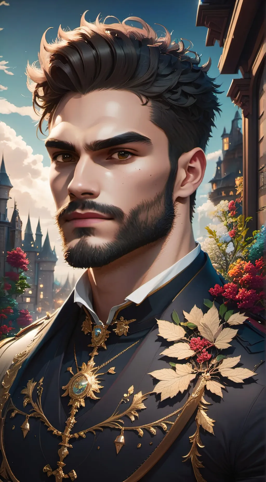 ai character: prince charming background