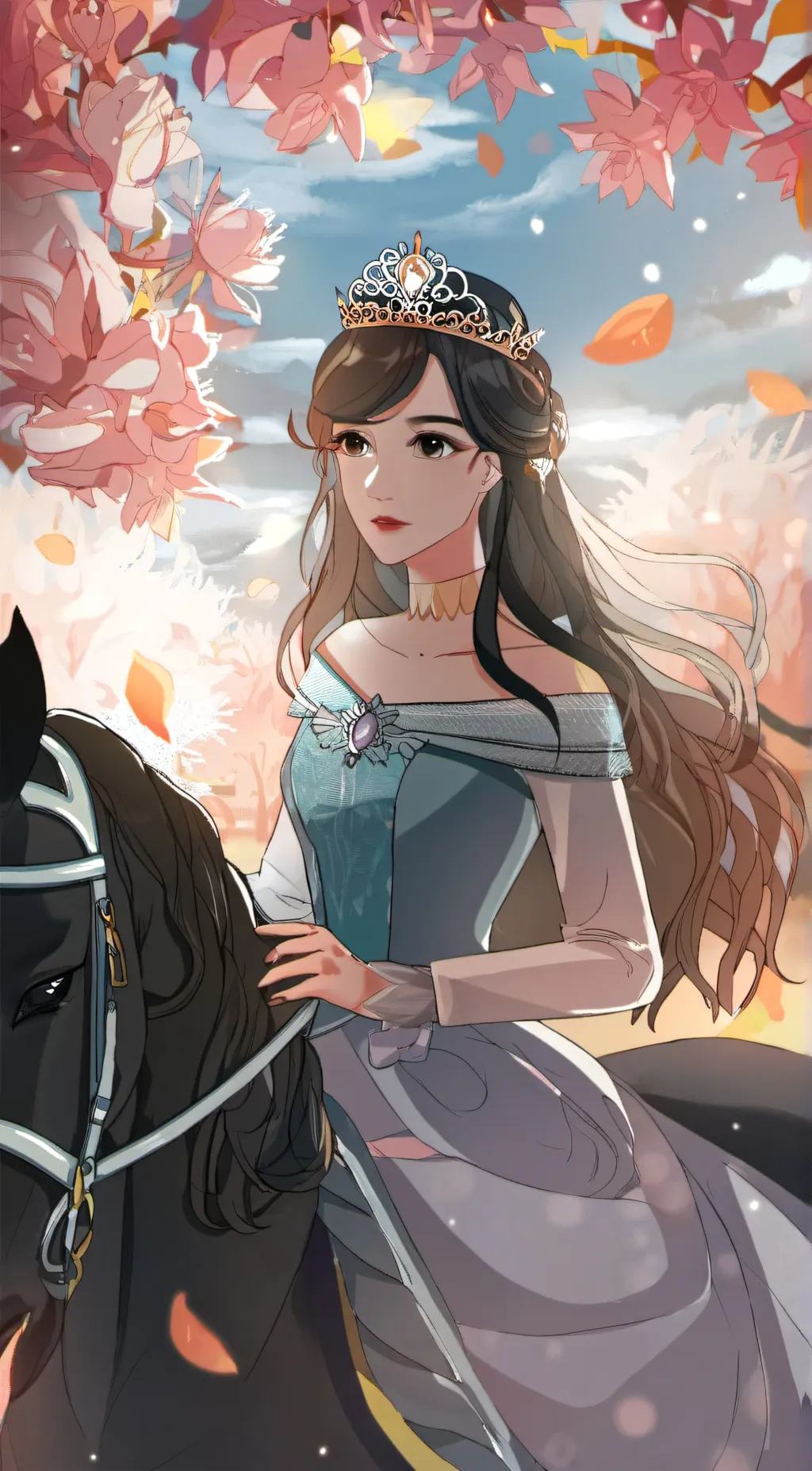 ai character: Sky  background