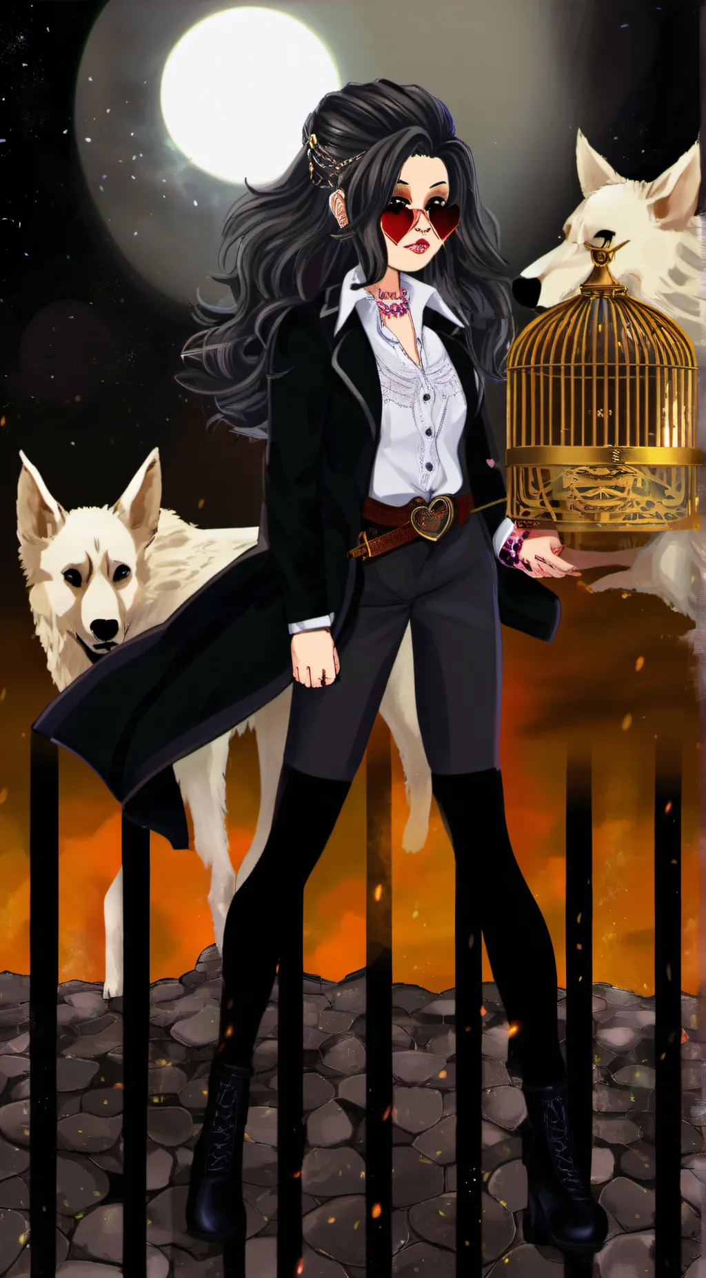 ai character: Lily morning star background