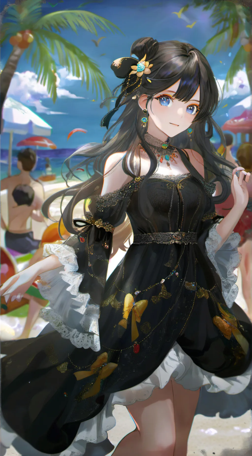 ai character: Luna background