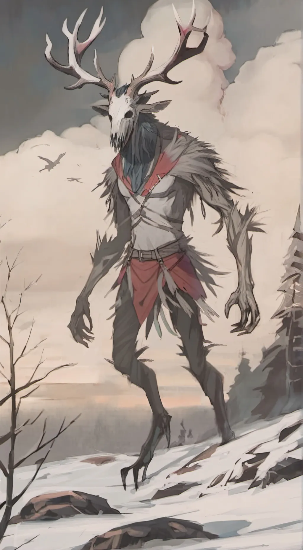 ai character: Wendigo  background