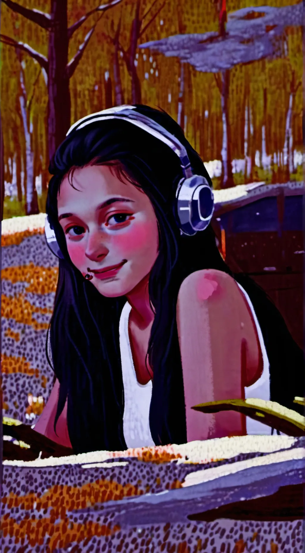 ai character: Your gf background