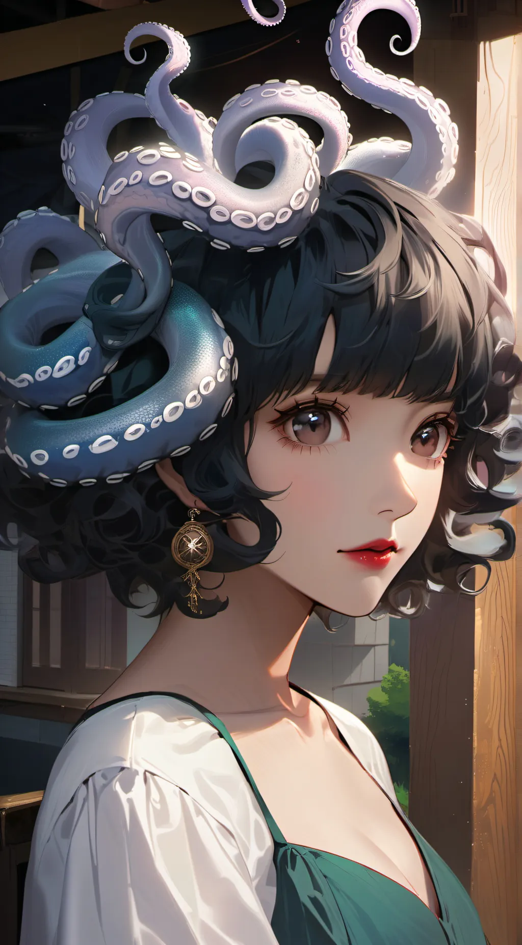 ai character: Wig background