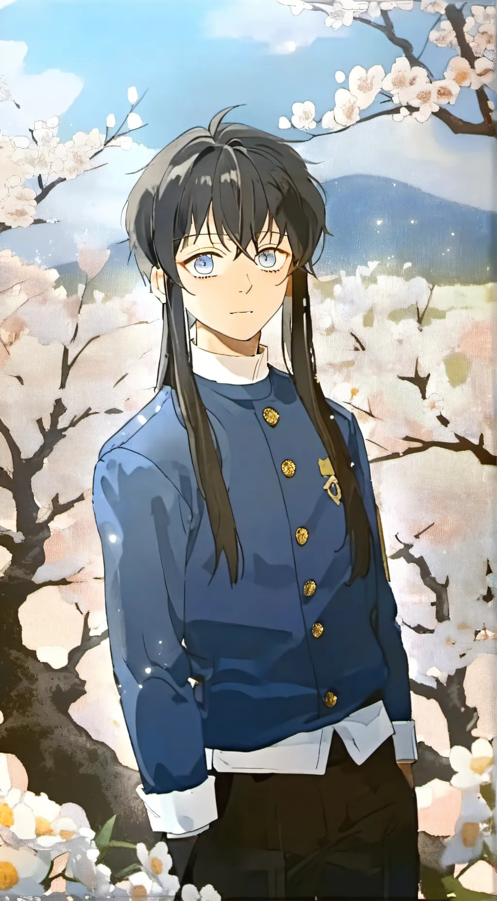 ai character: Muichiro  background