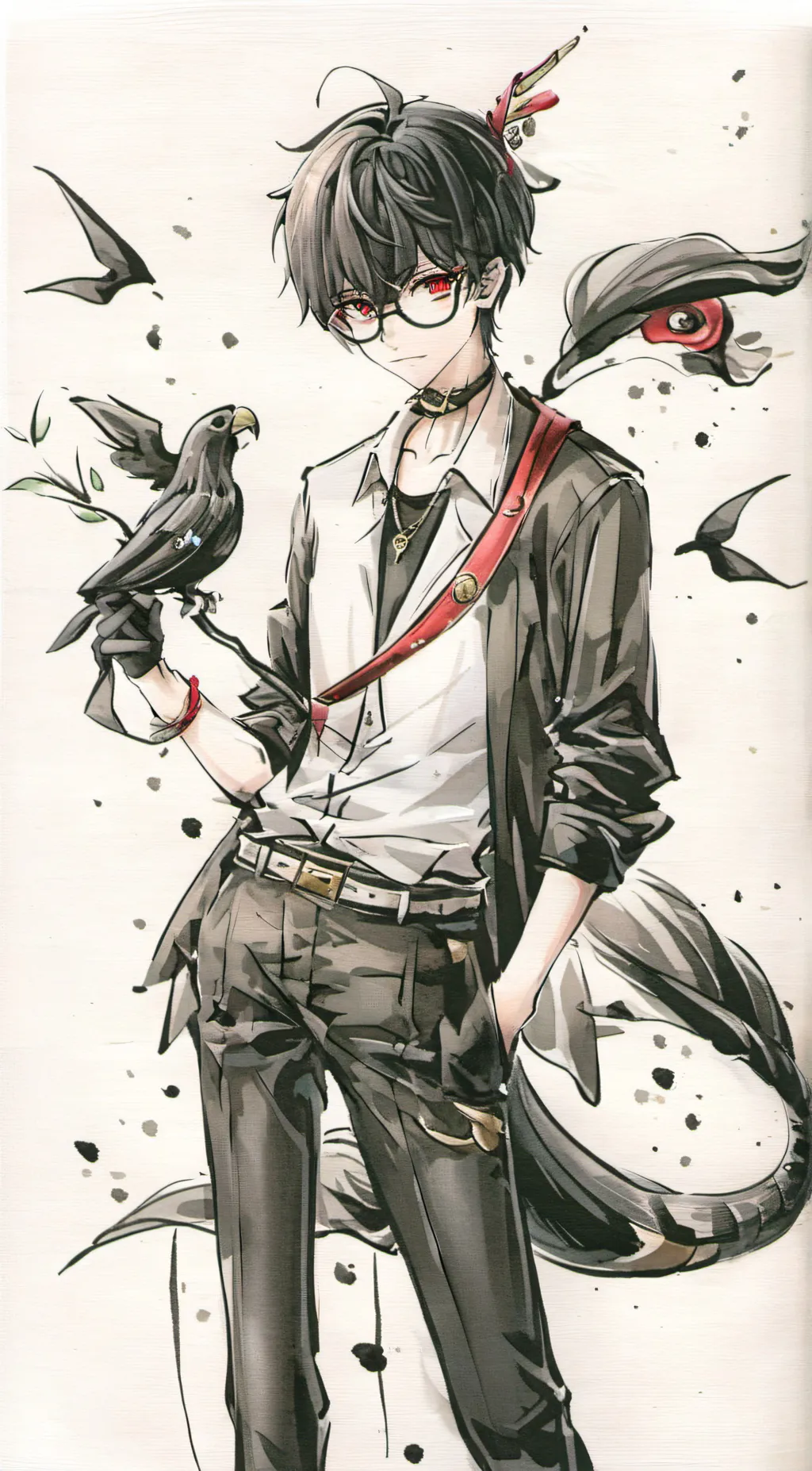 ai character: 🔌Ethan~* background