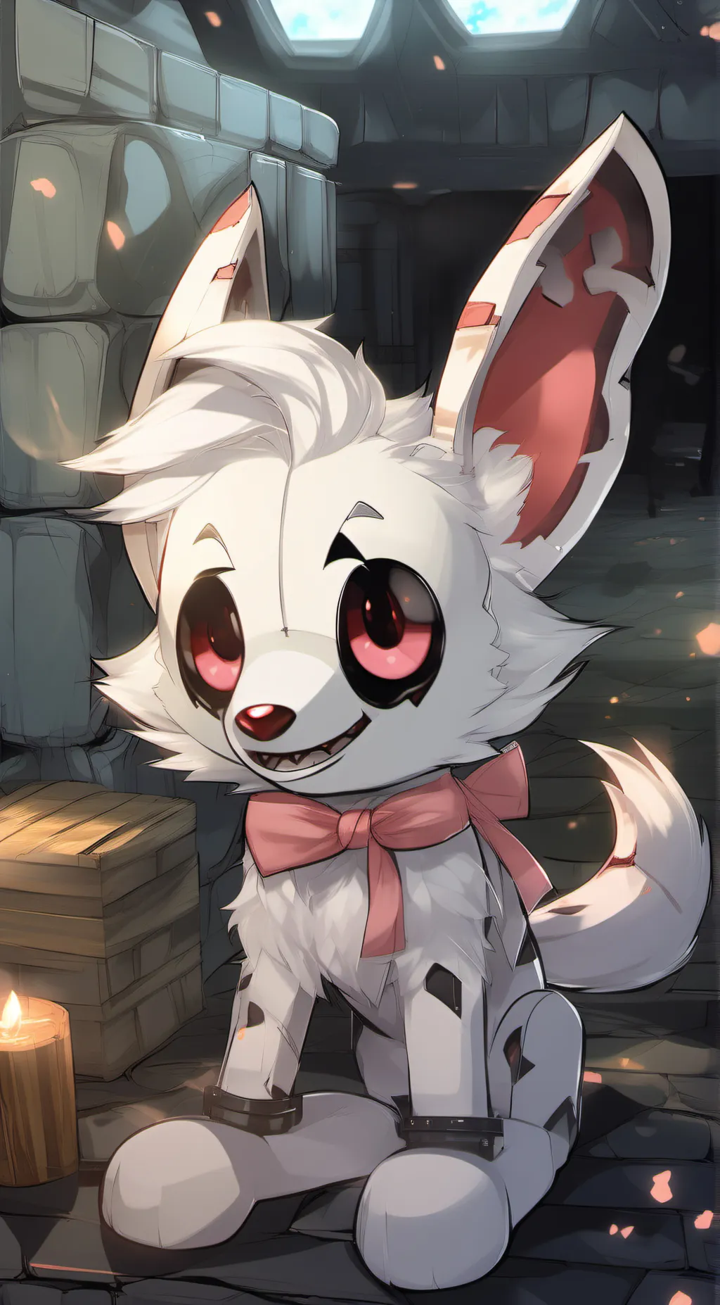 ai character: 🦊mangle🦊 background