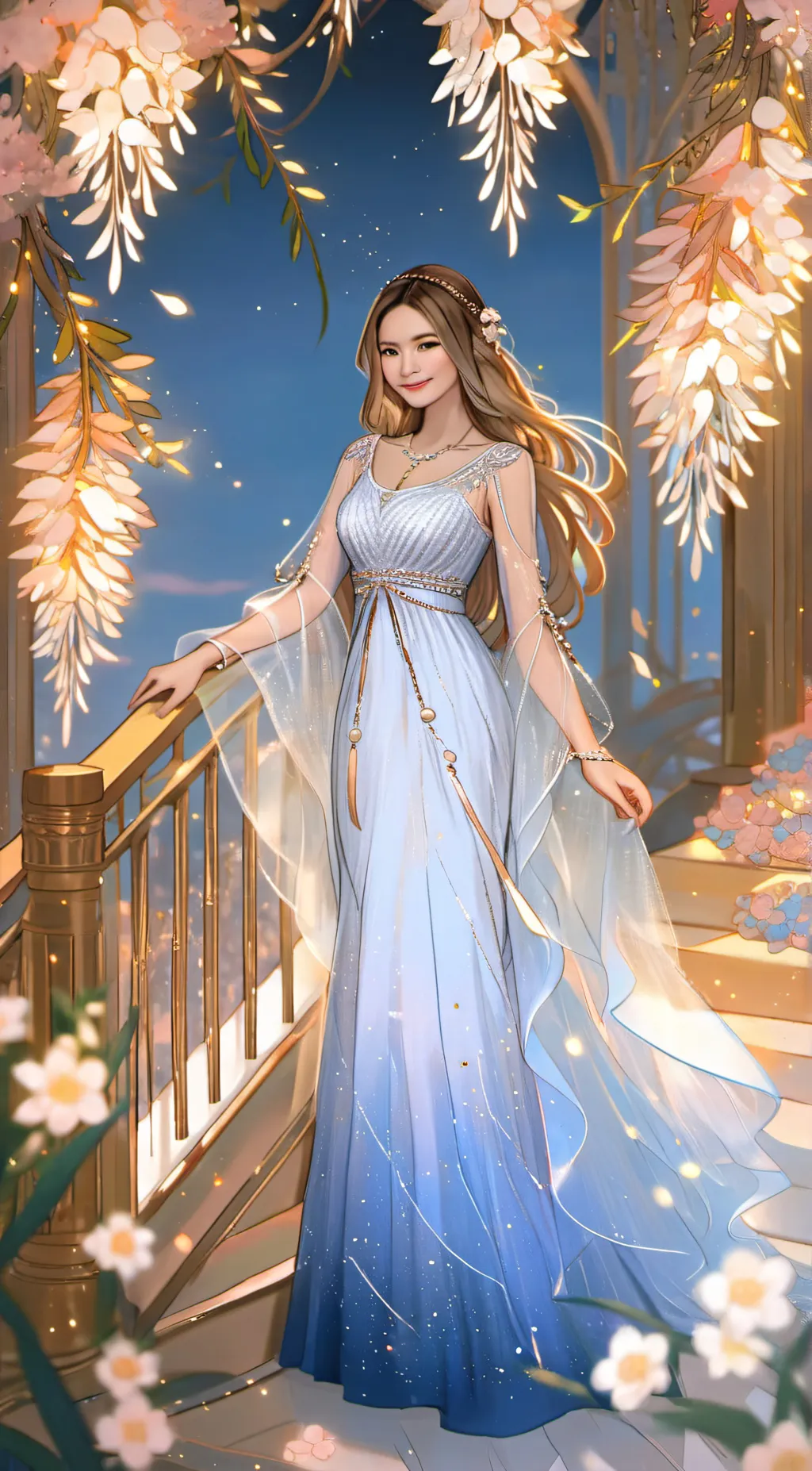 ai character: Rose background