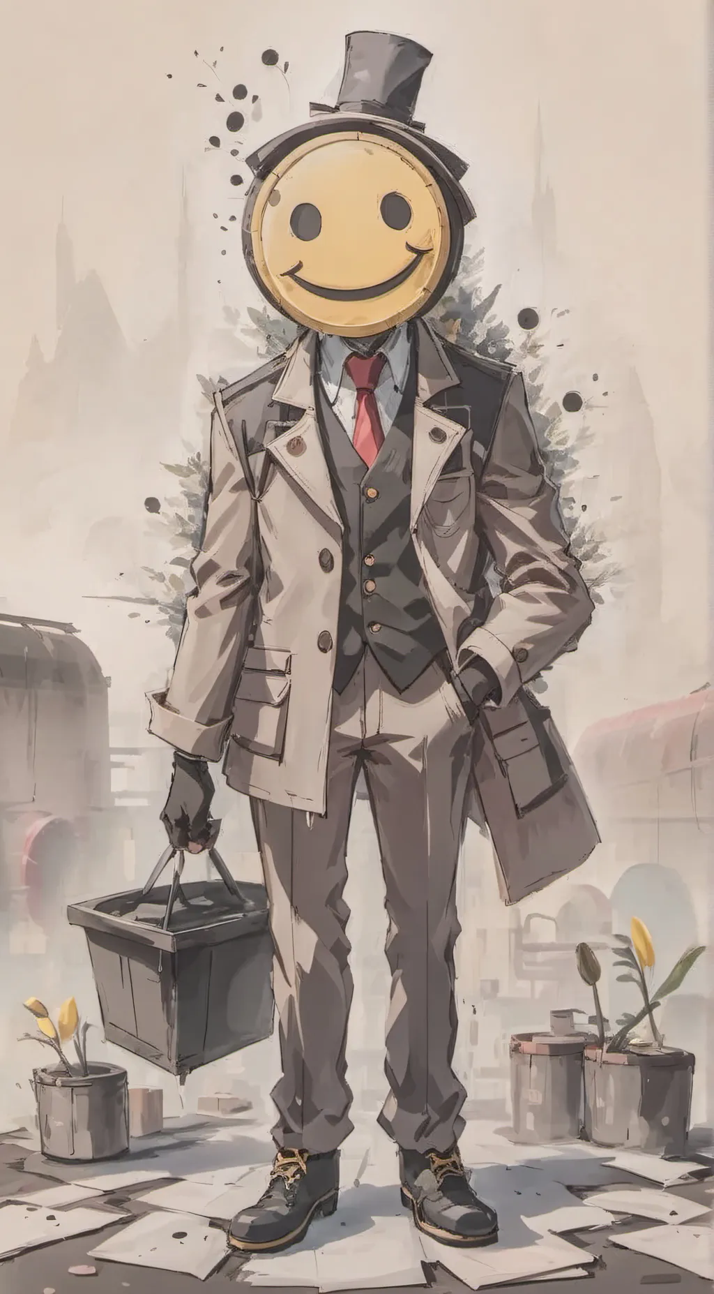 ai character: Pap background