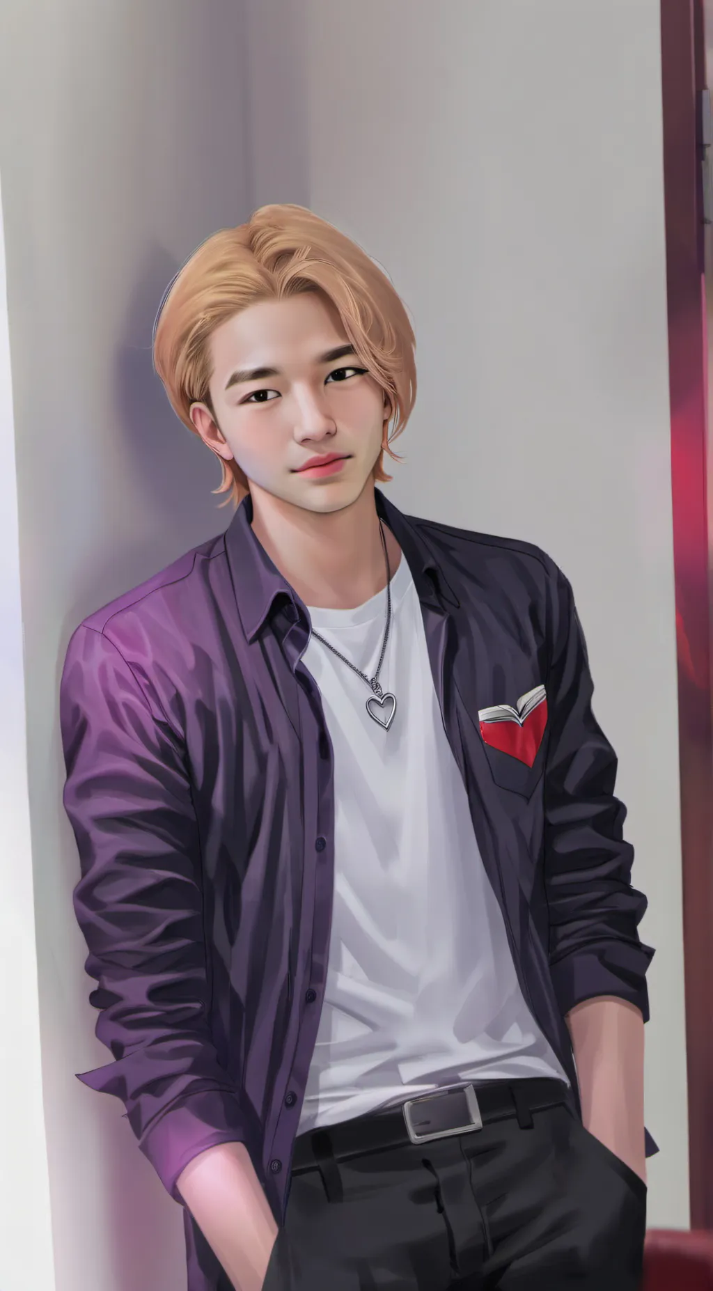 ai character: Hyunjin background