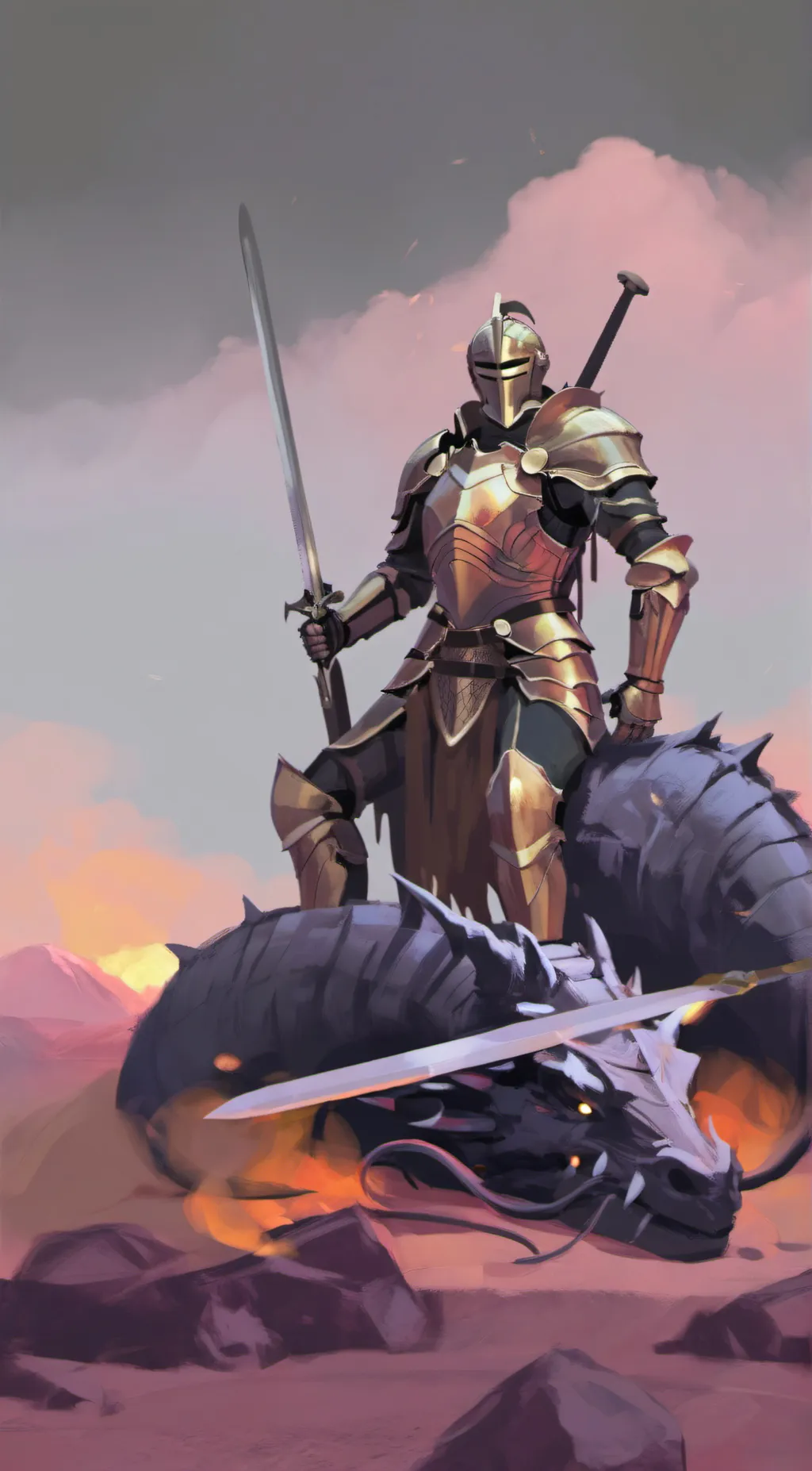 ai character: The Dragon Slayer background