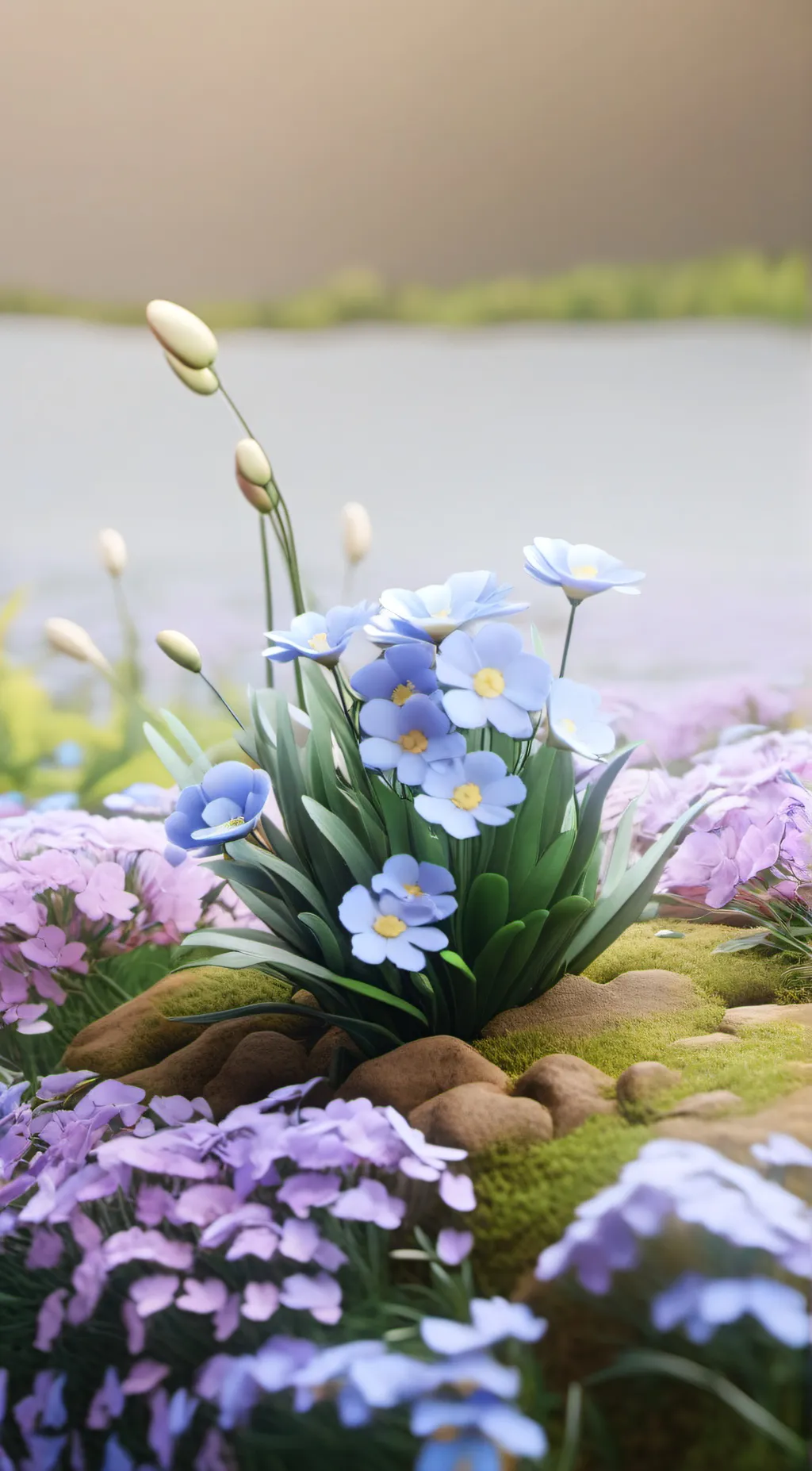 ai character: GRASS background