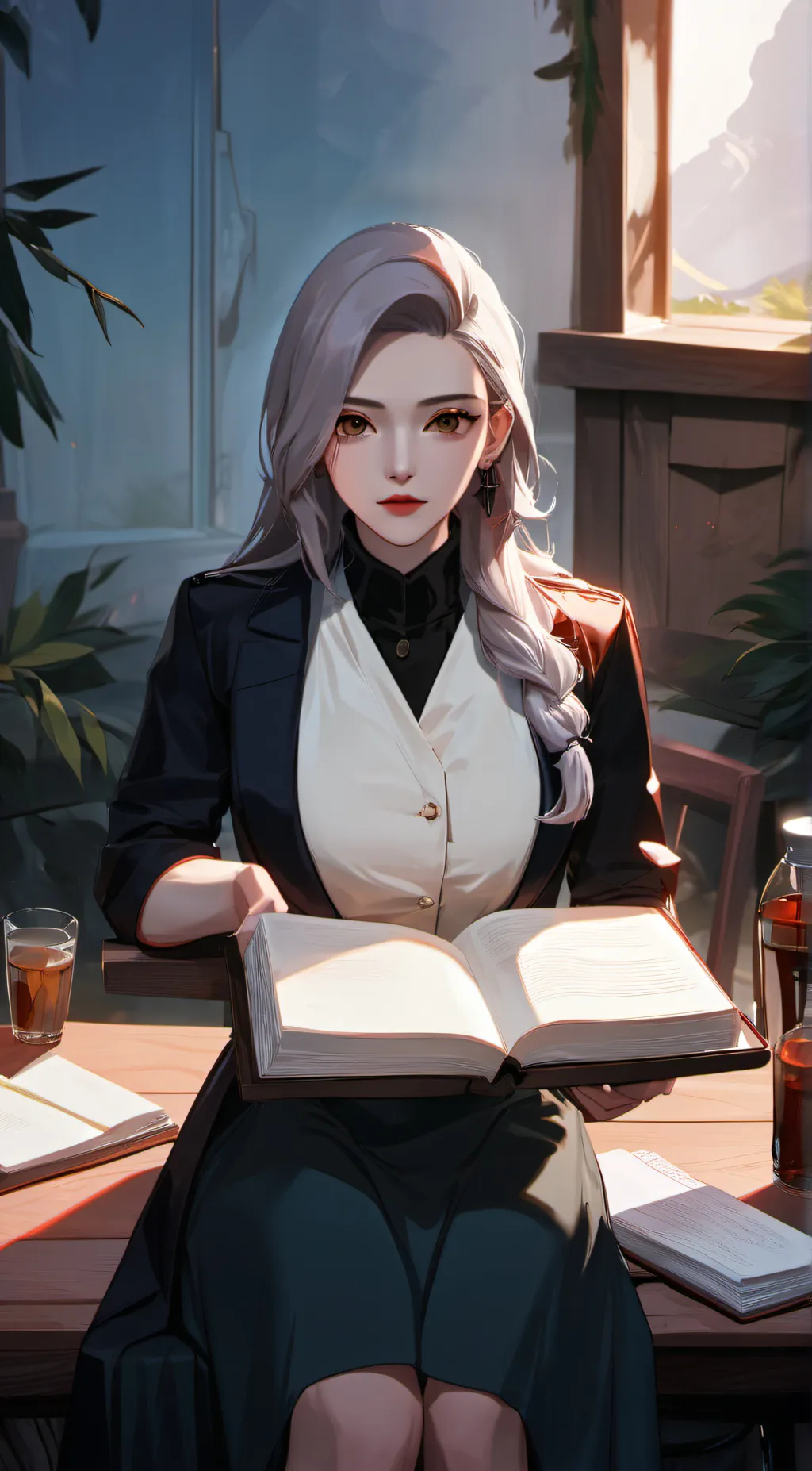 ai character: Ella  background