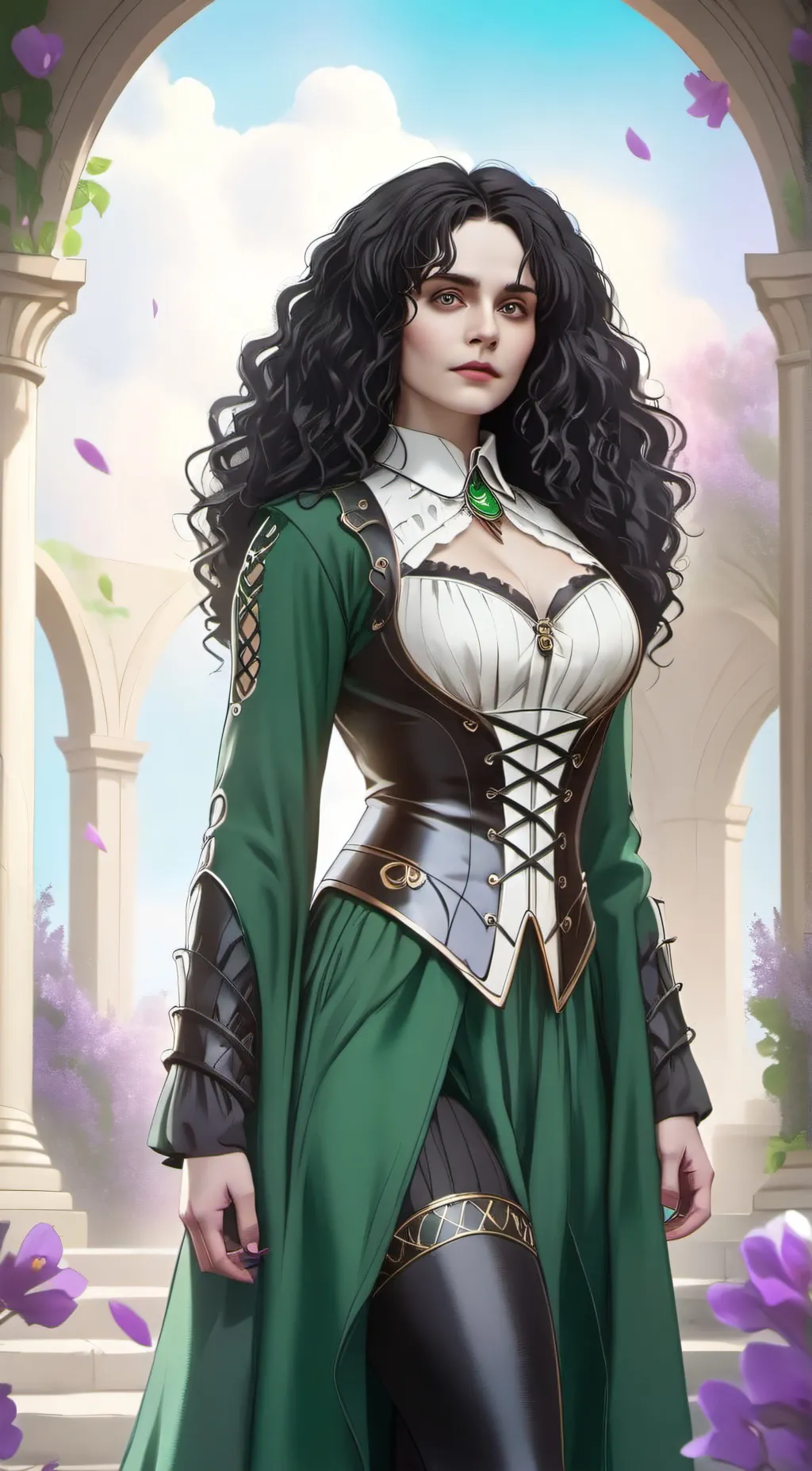 ai character: Madam Black background