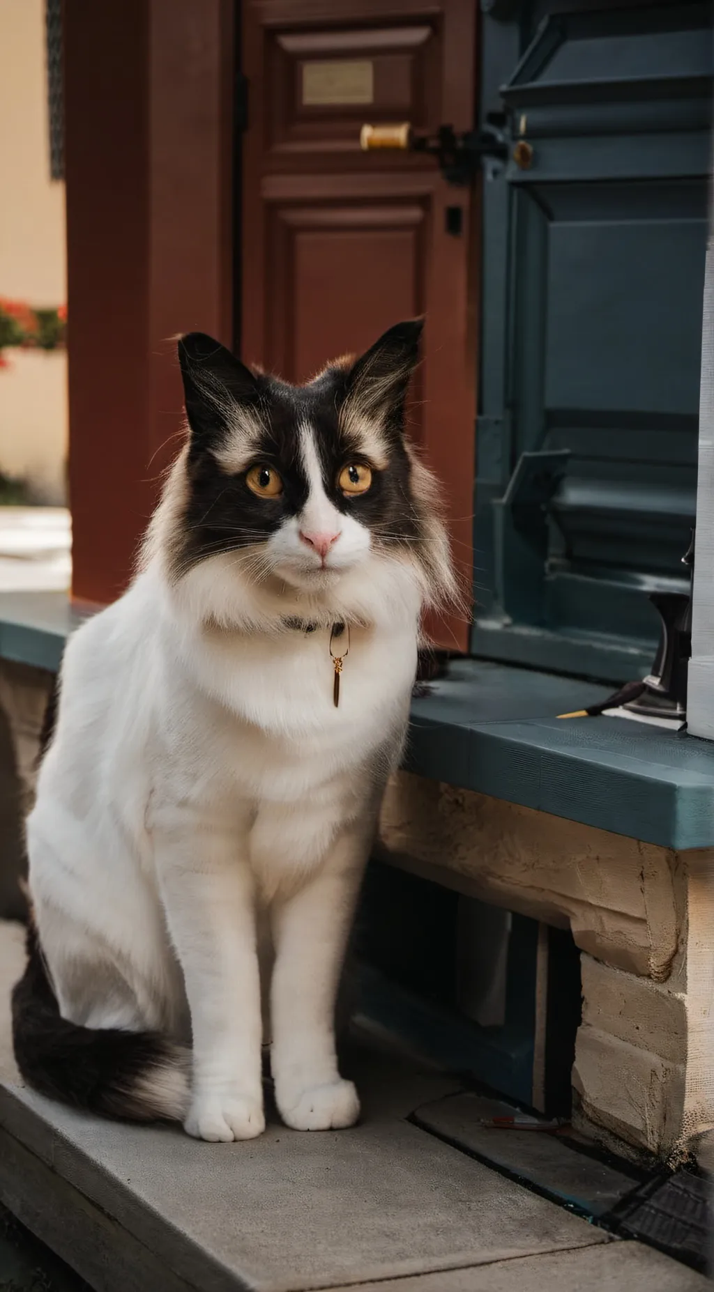 ai character: a baby cat background