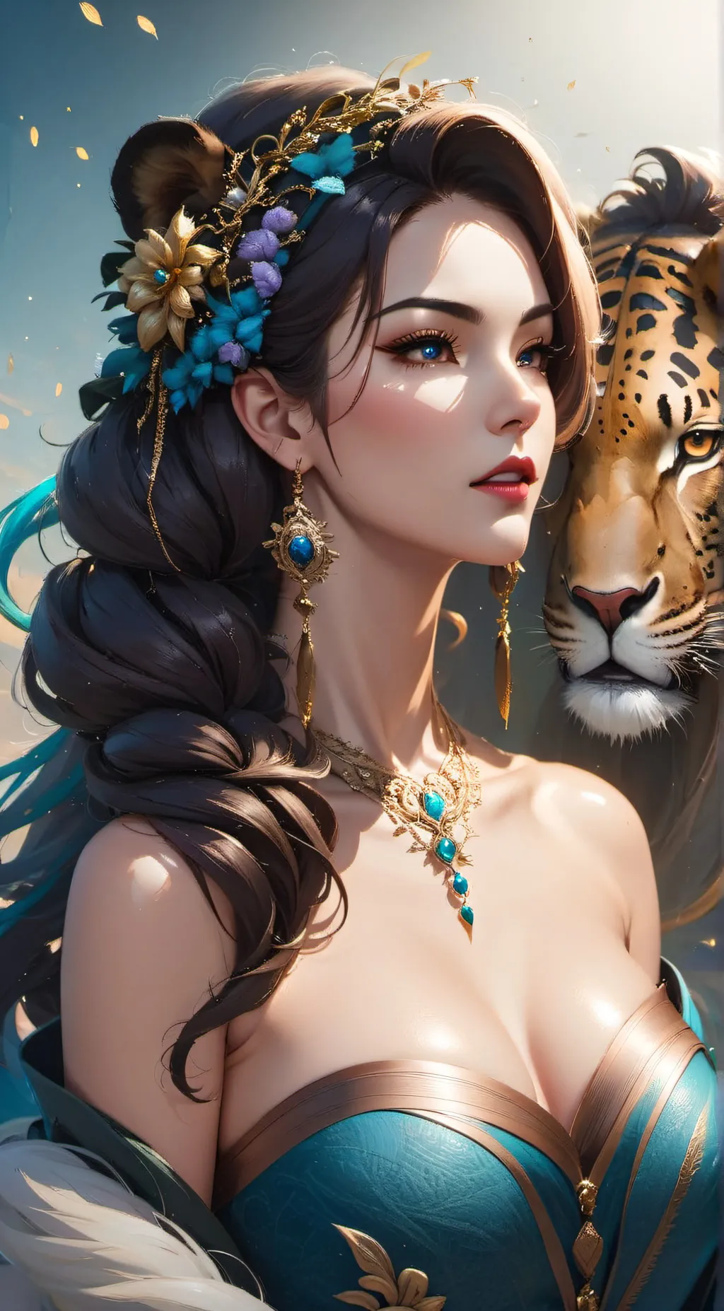 ai character: luna background