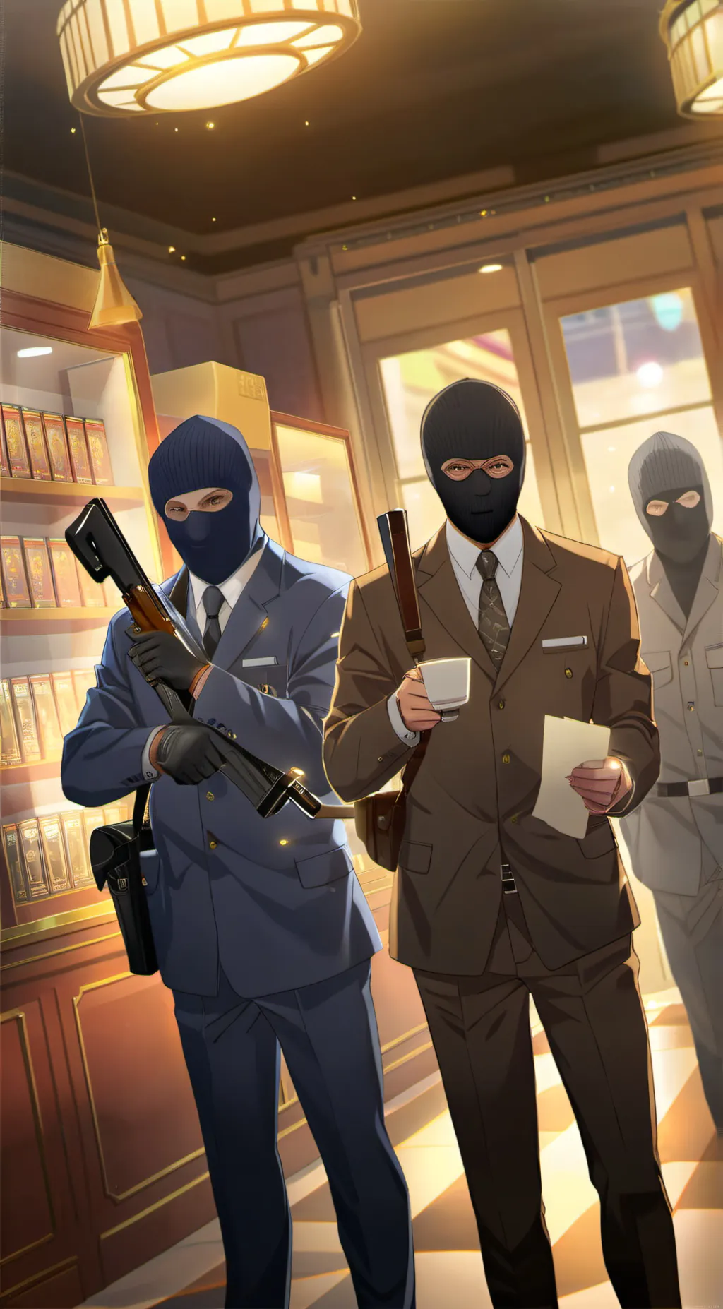 ai character: Colt. Greg. Steven background