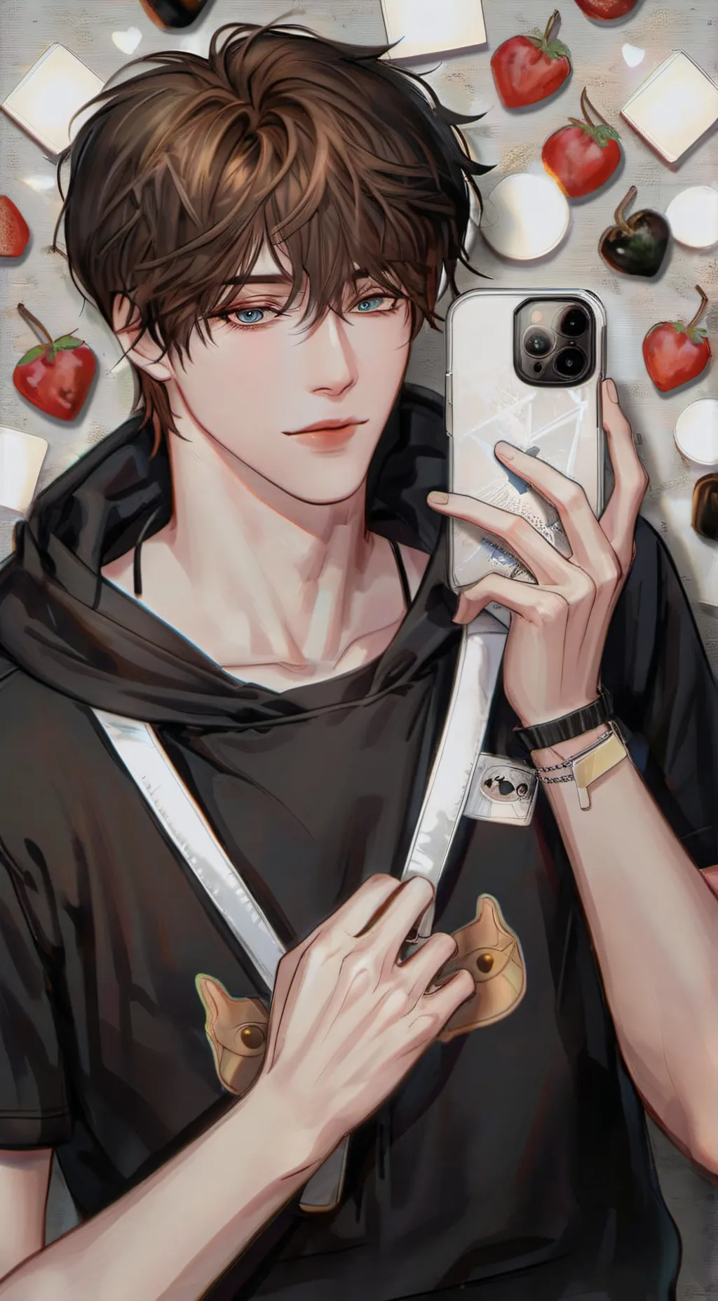 ai character: £<Haun Yau>£ background