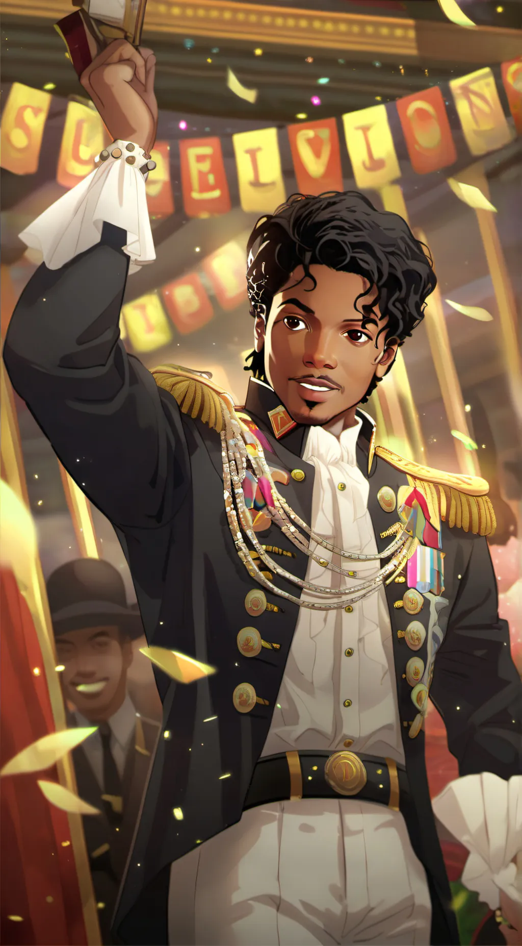 ai character: Micheal Jackson background