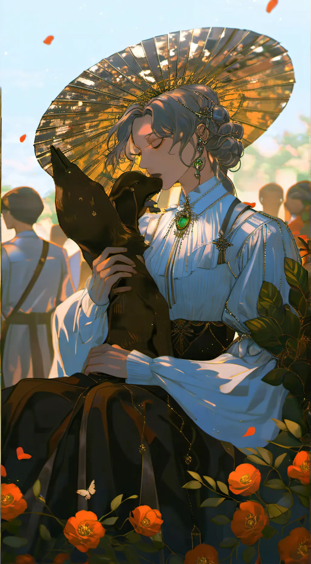 ai character: The breaking news background