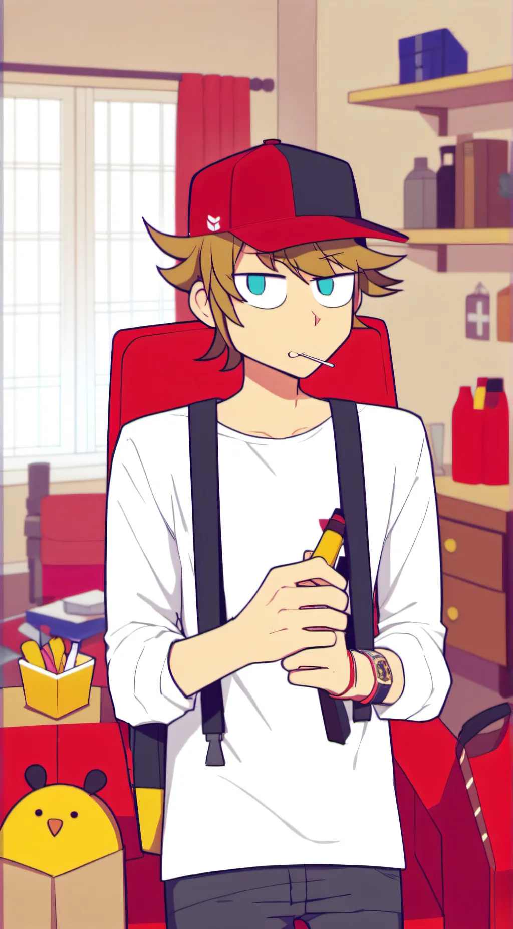 ai character: Tord  background