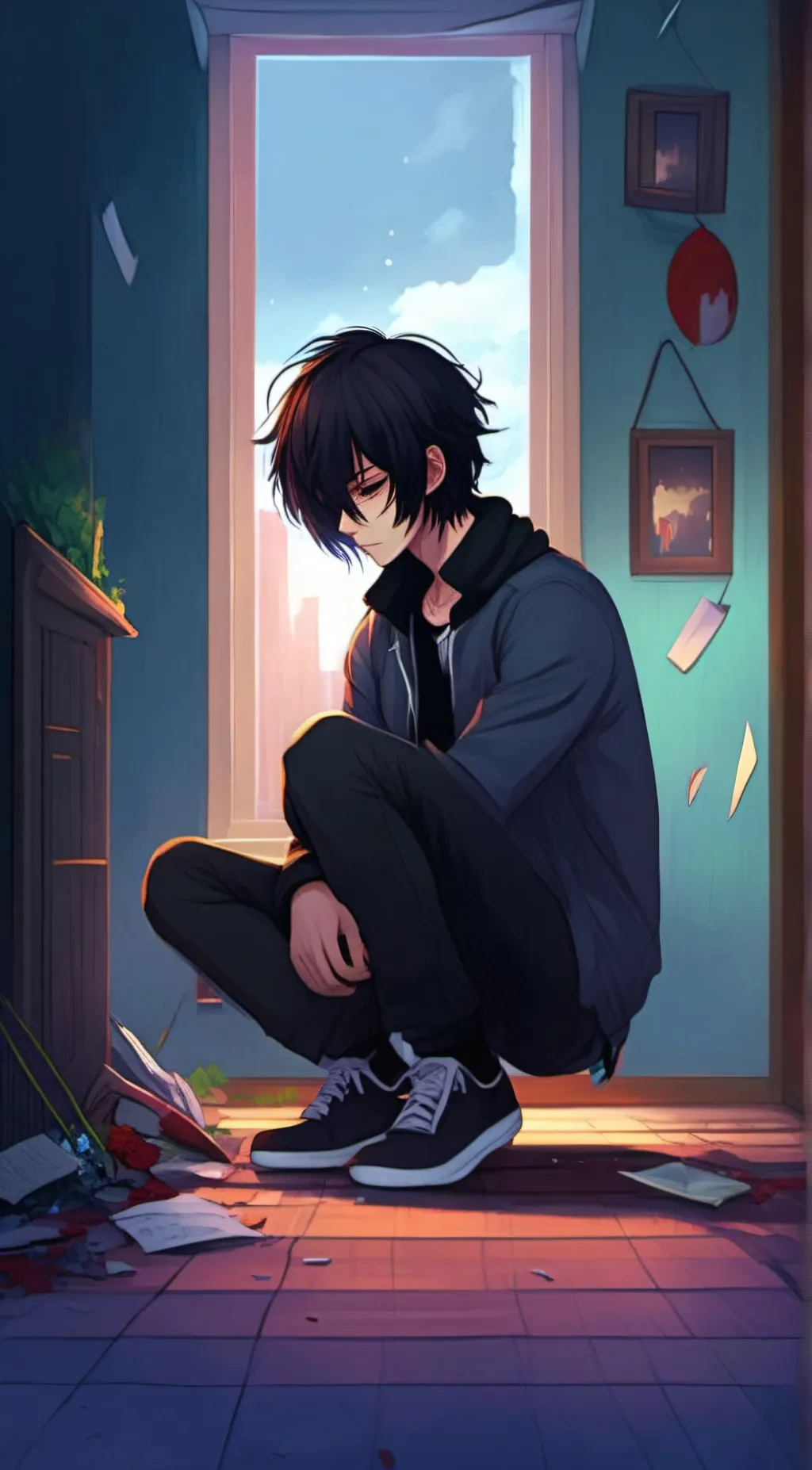 ai character: Justen Hope background