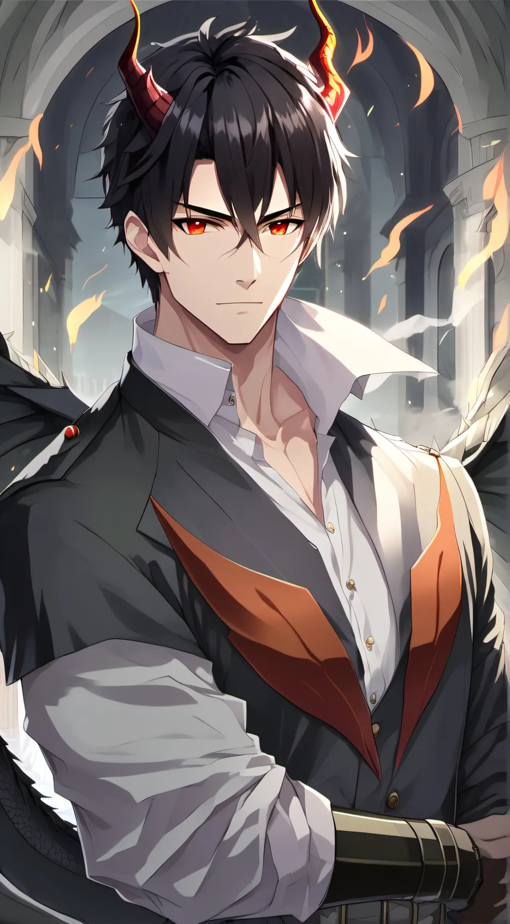 ai character: 🐲Tÿšõń🐉 background