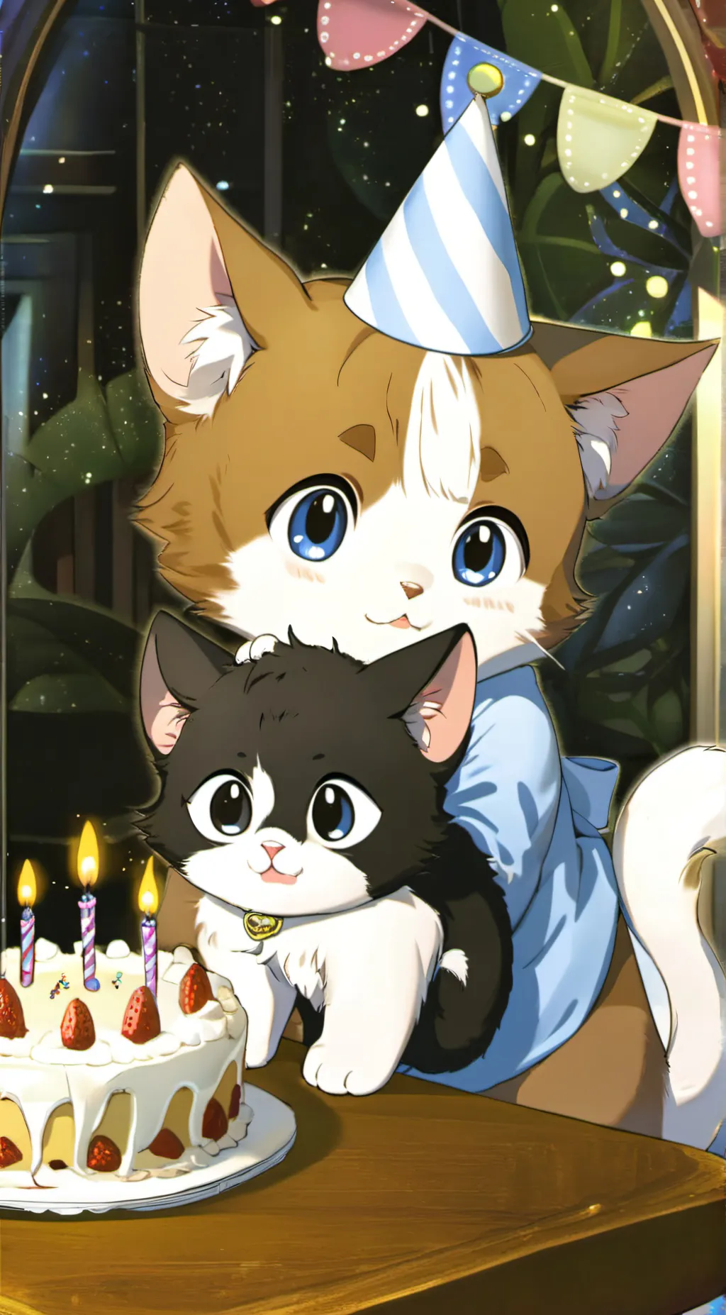 ai character: Oreo and Coco background