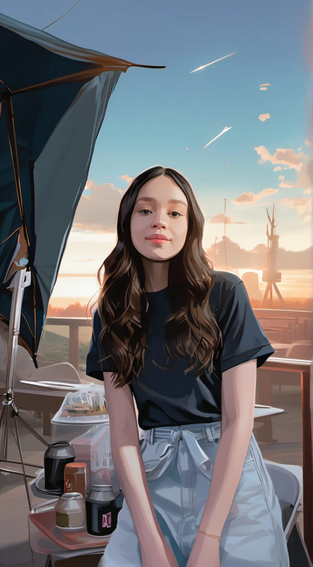 ai character: Ange background