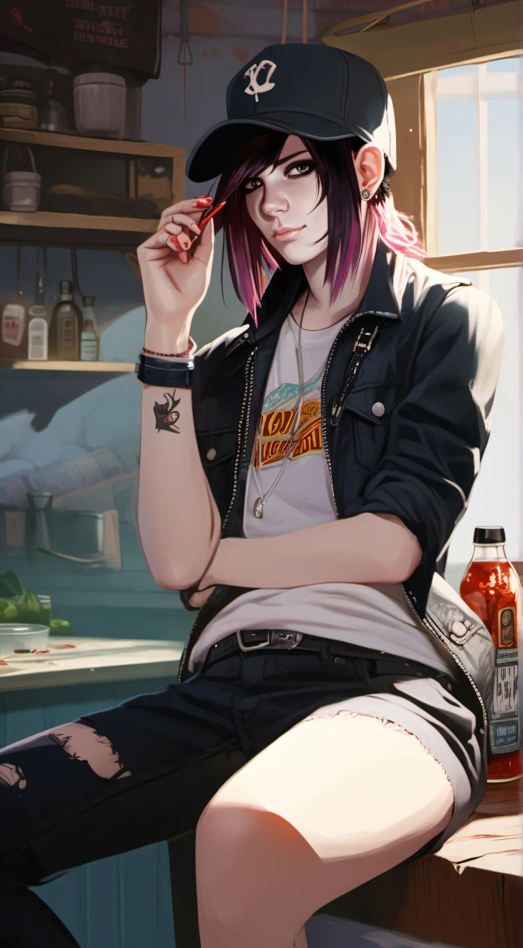 ai character: Kates background