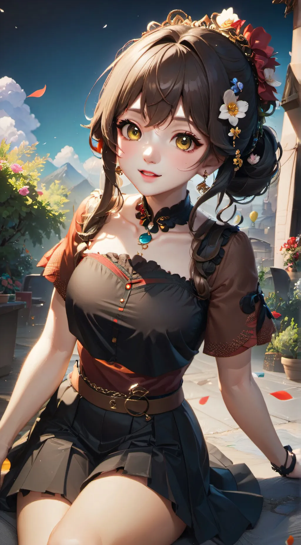 ai character: Nicole  background