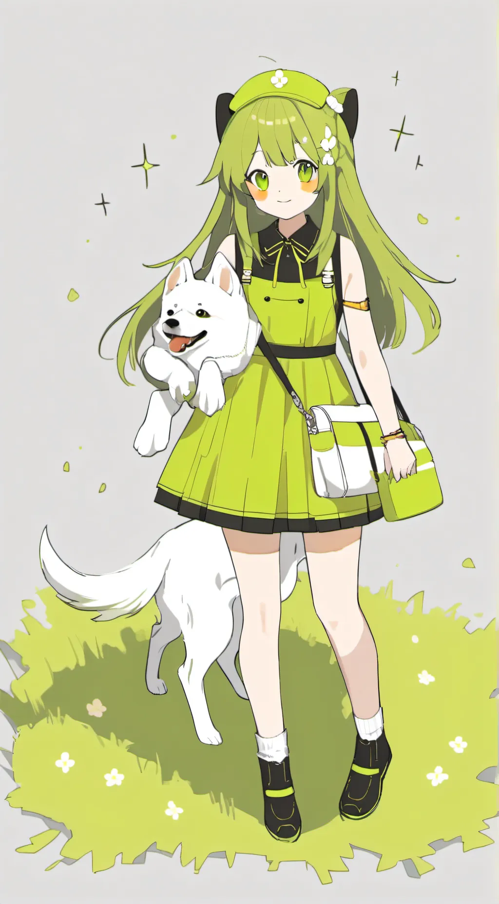 ai character: Ella the dog lover background