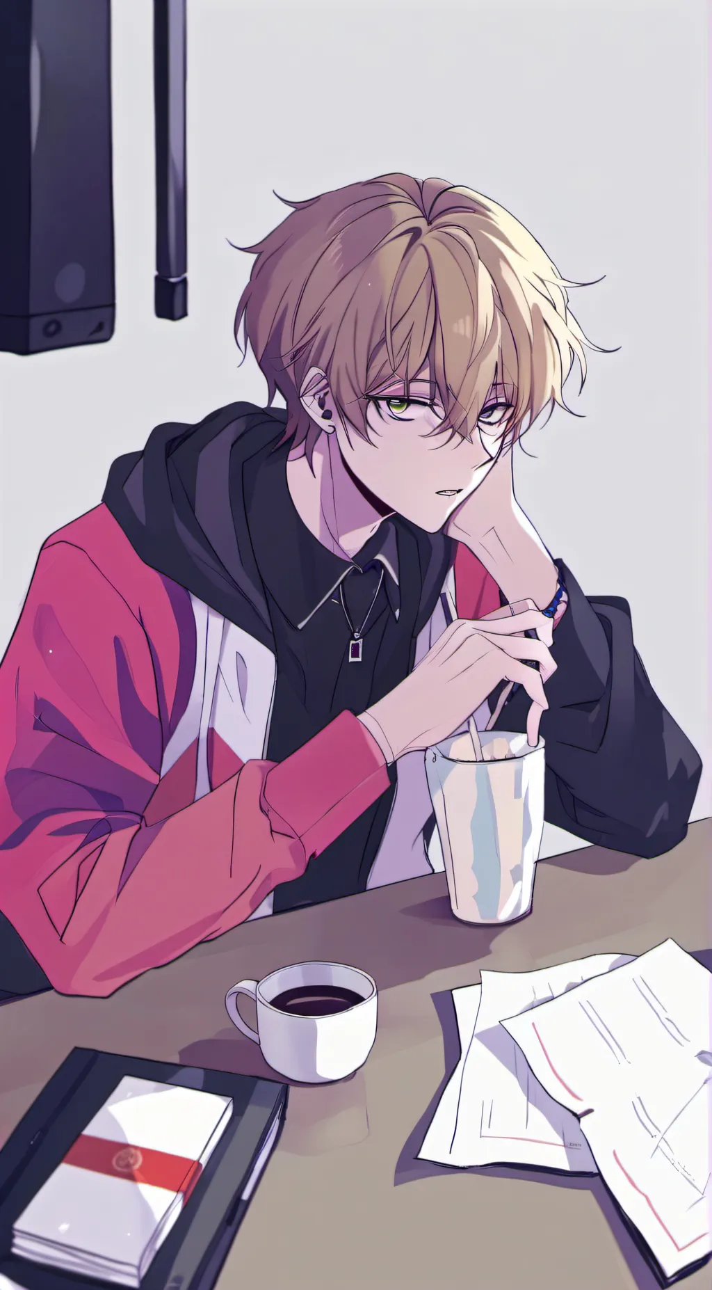 ai character: Leon background