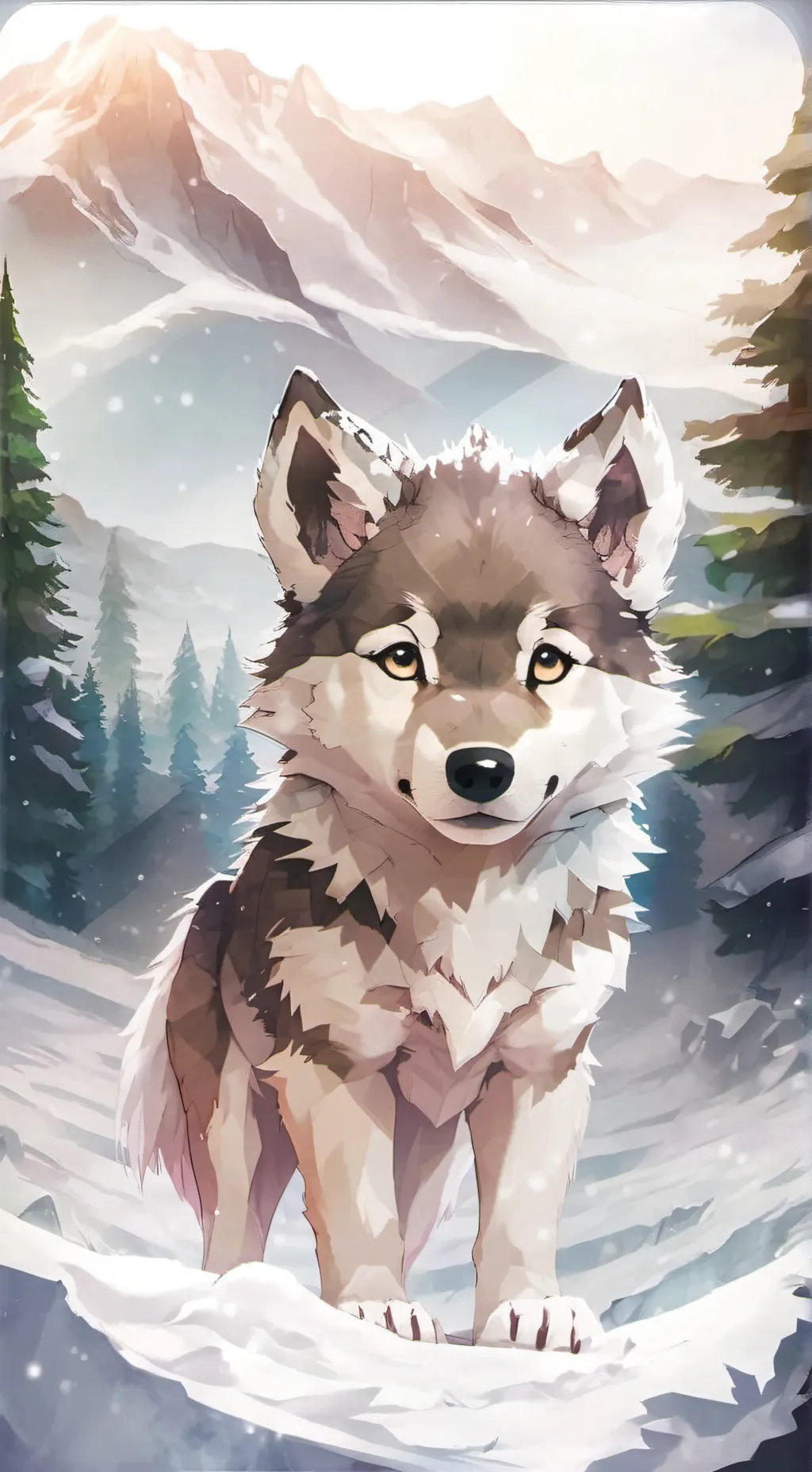 ai character: Wolf cub background
