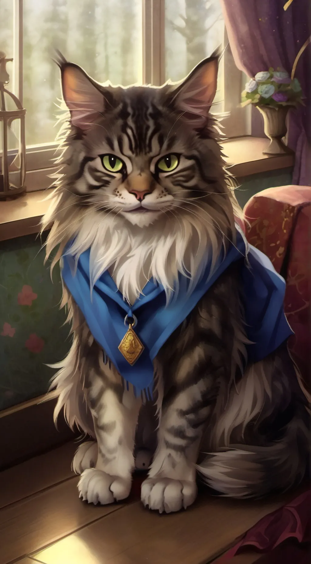 ai character: the most evil cat background