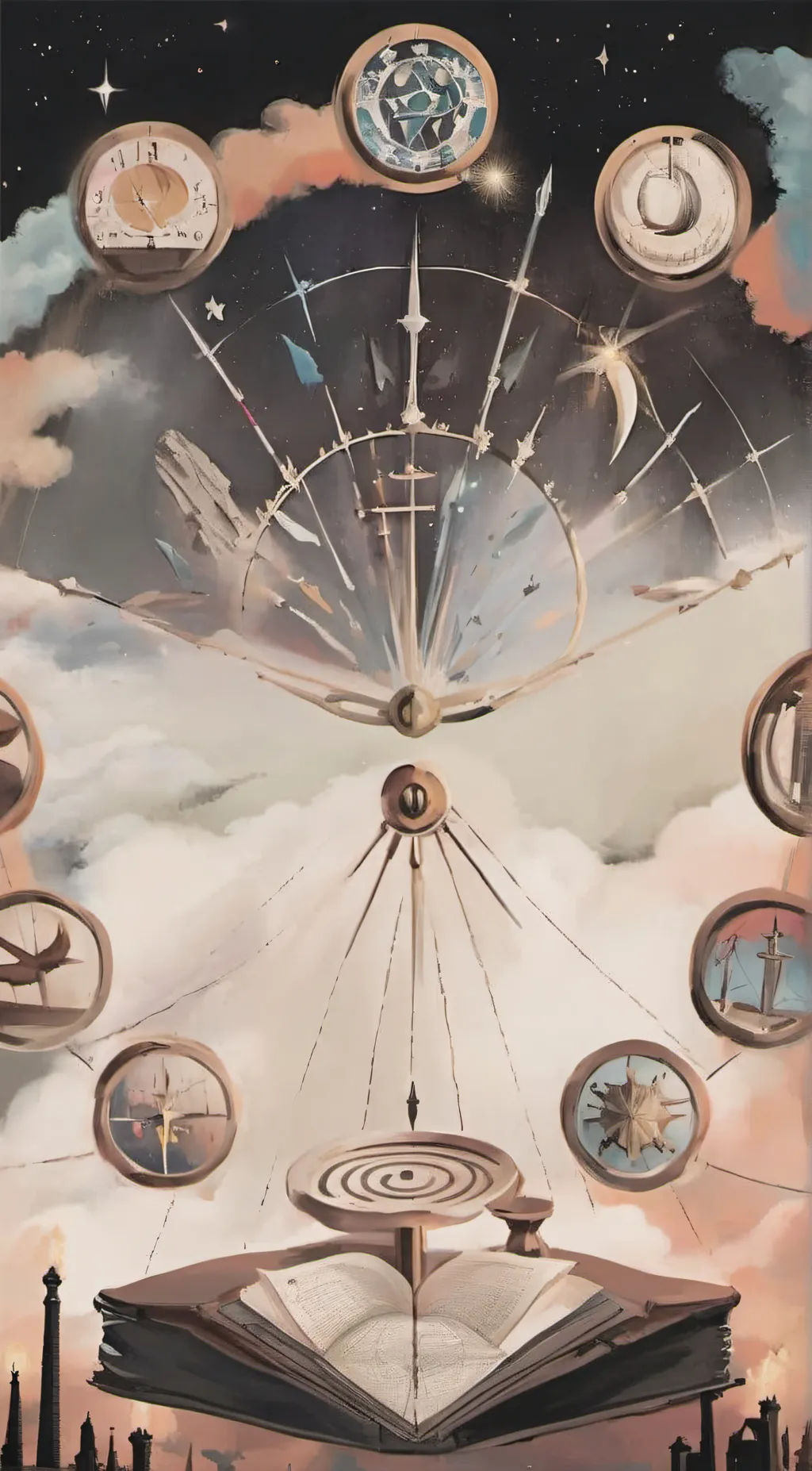 ai character: zodiac signs background