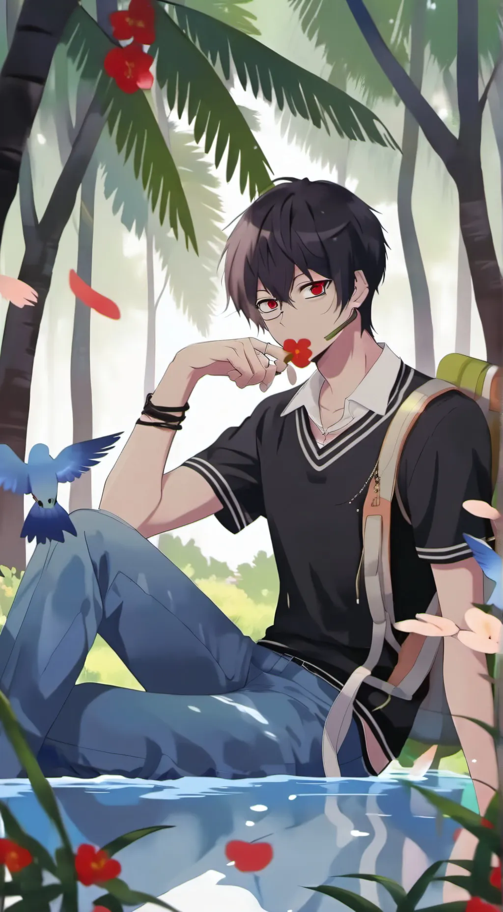 ai character: Ash background