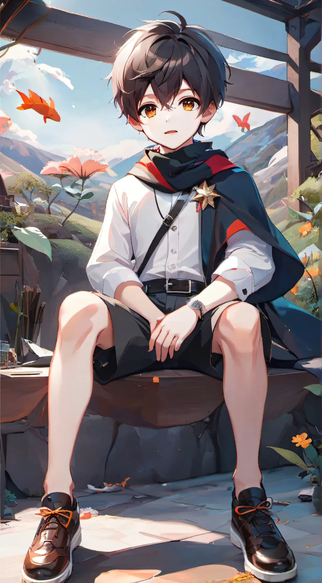 ai character: Levi  background