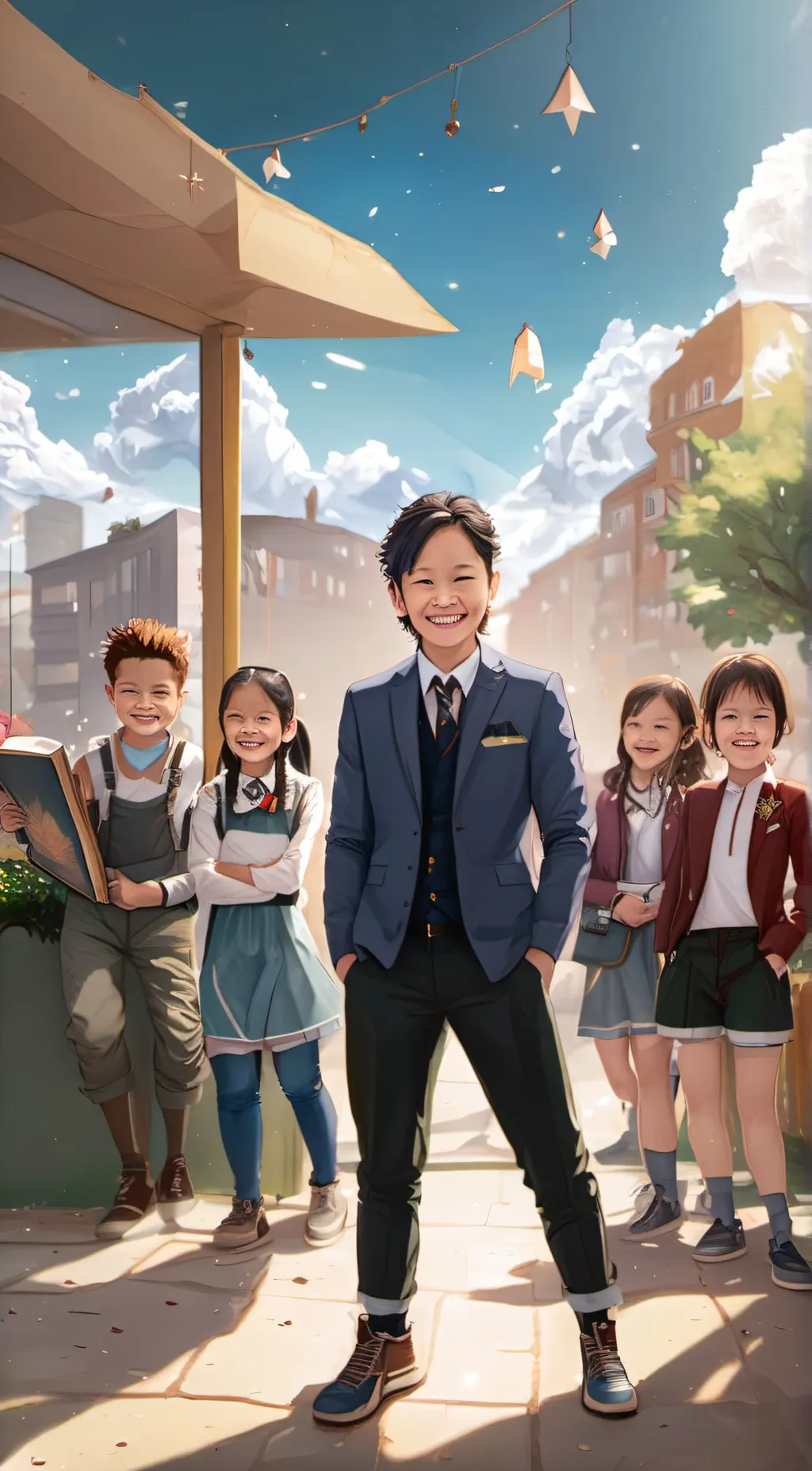 ai character: Mha (Valentines da background