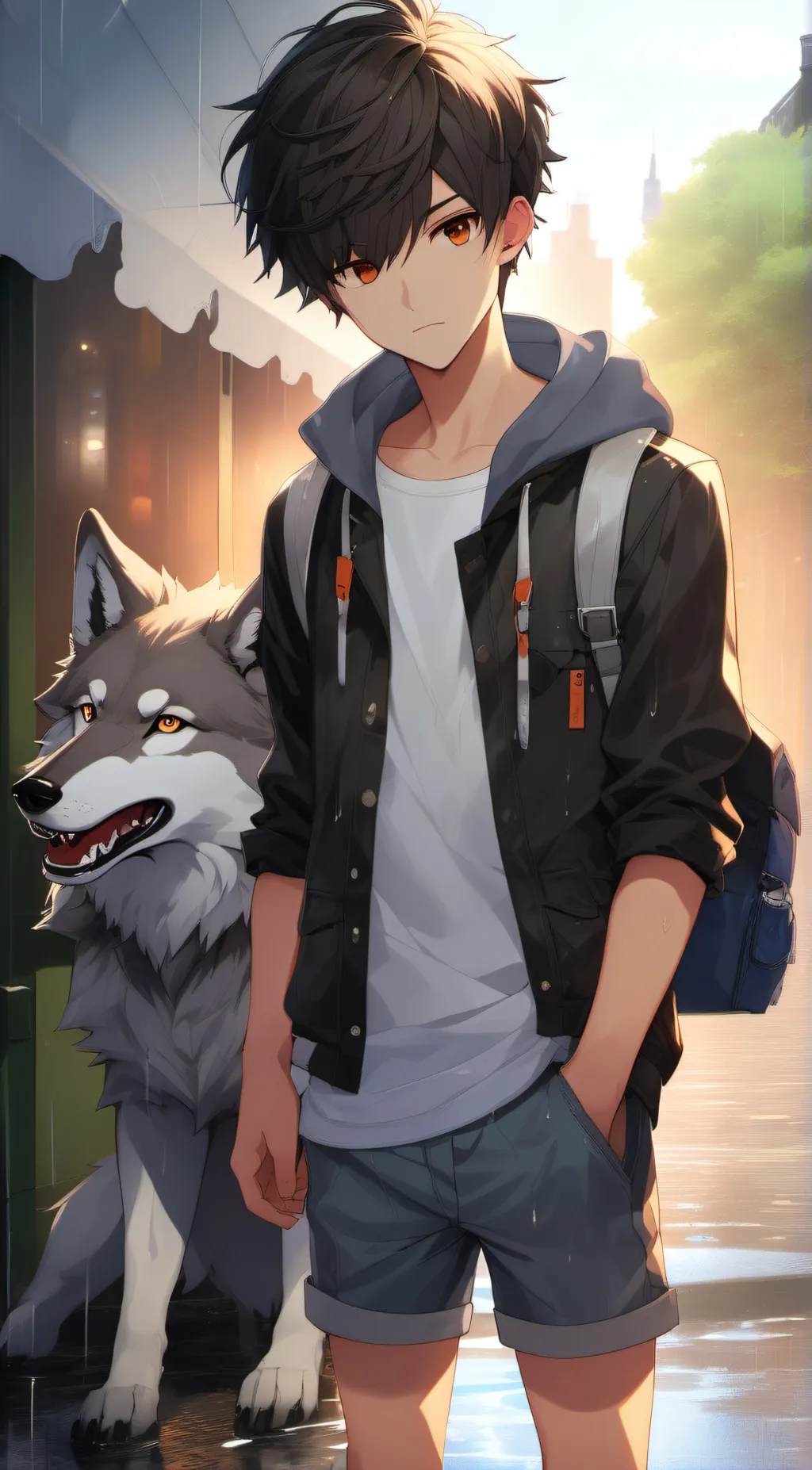 ai character: FINISH DA LYRICS L background